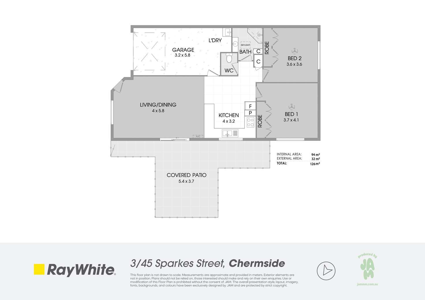 Floorplan of Homely villa listing, 3/45 Sparkes Street, Chermside QLD 4032