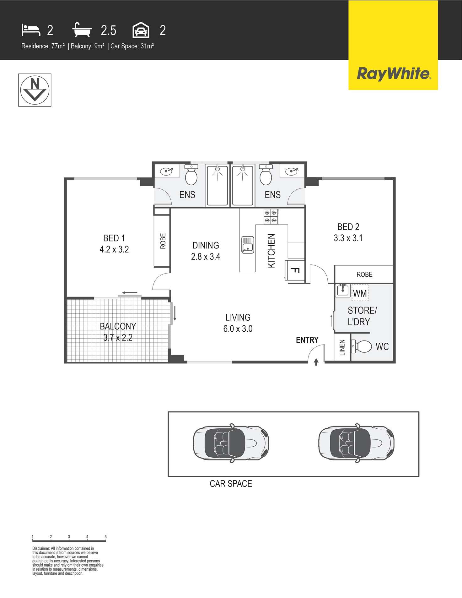 Floorplan of Homely apartment listing, 16/117 Redfern Street, Macquarie ACT 2614