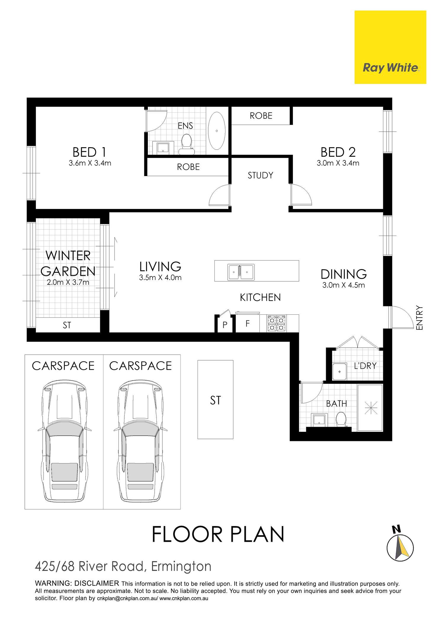 Floorplan of Homely apartment listing, 425/68 River Road, Ermington NSW 2115