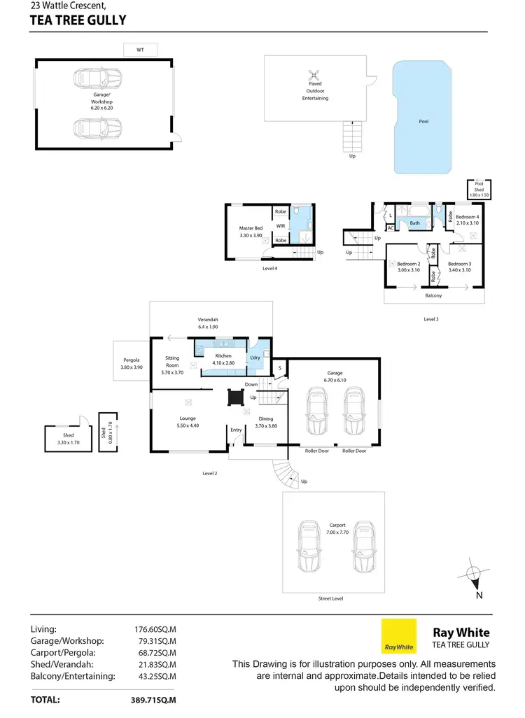 Floorplan of Homely house listing, 23 Wattle Crescent, Tea Tree Gully SA 5091