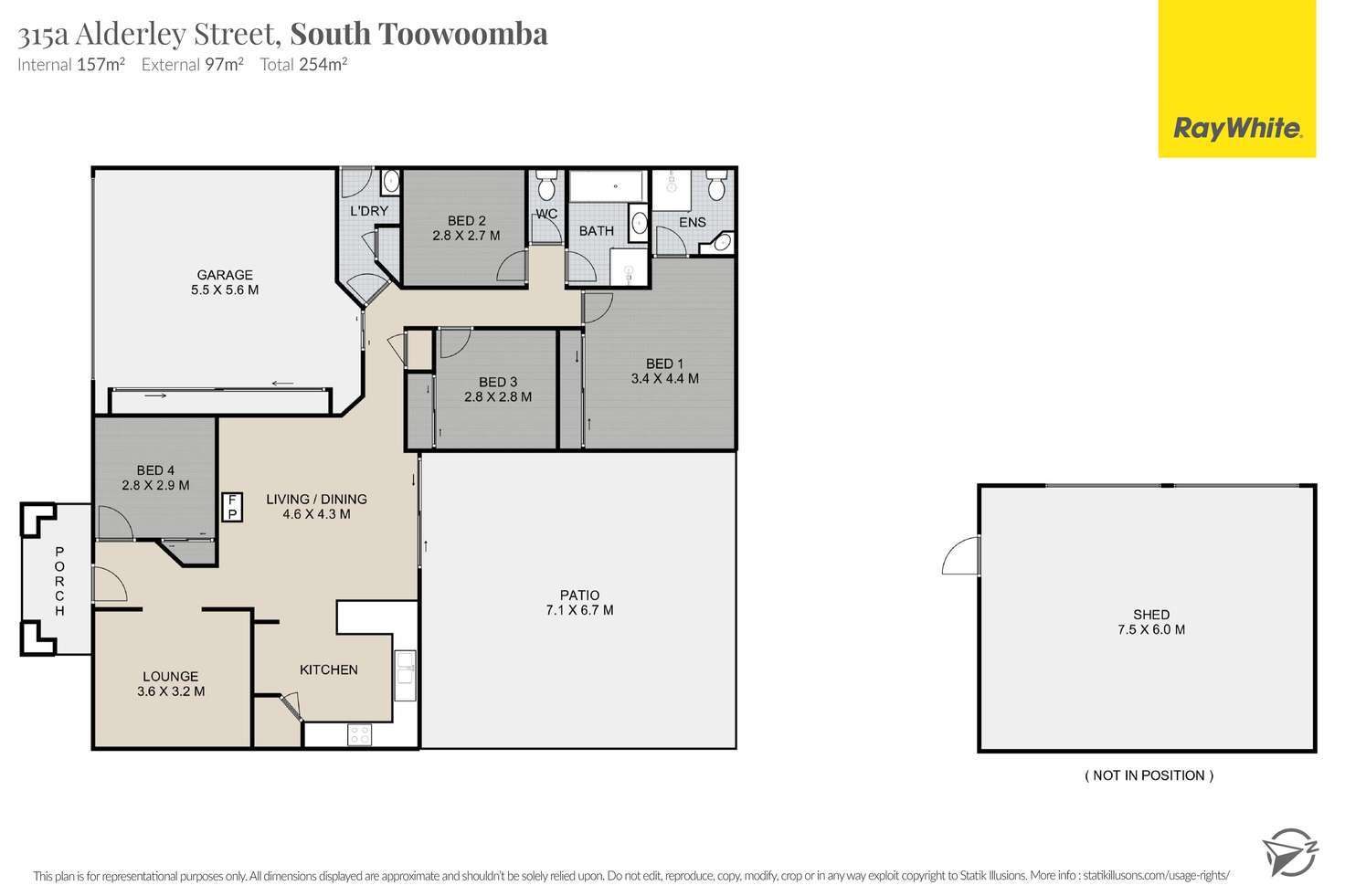 Floorplan of Homely house listing, 315a Alderley Street, South Toowoomba QLD 4350