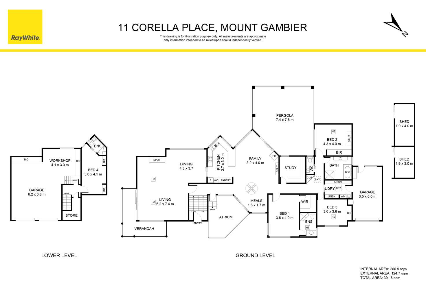 Floorplan of Homely other listing, 11 Corella Place, Mount Gambier SA 5290