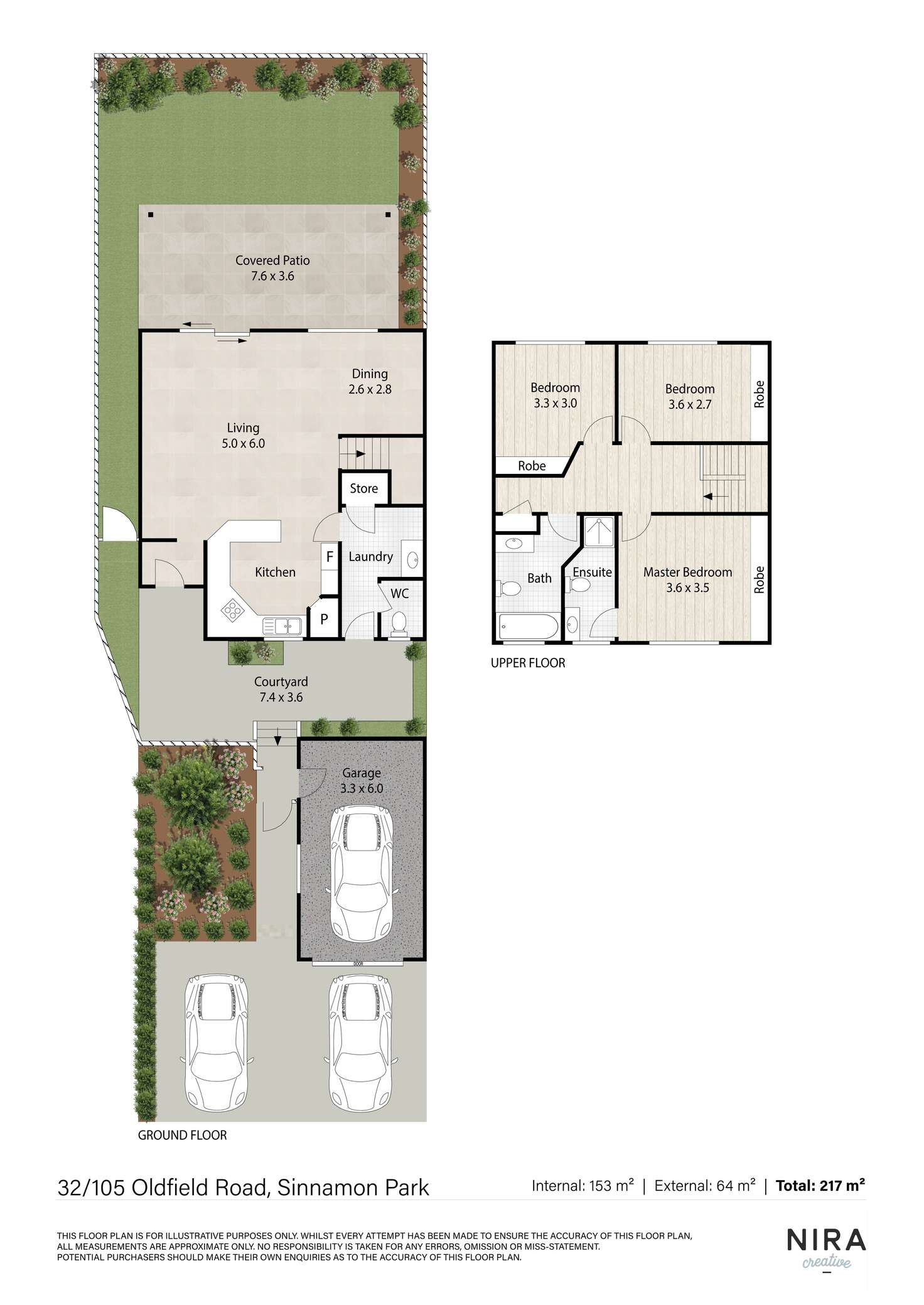 Floorplan of Homely townhouse listing, 32/105 Oldfield Road, Sinnamon Park QLD 4073