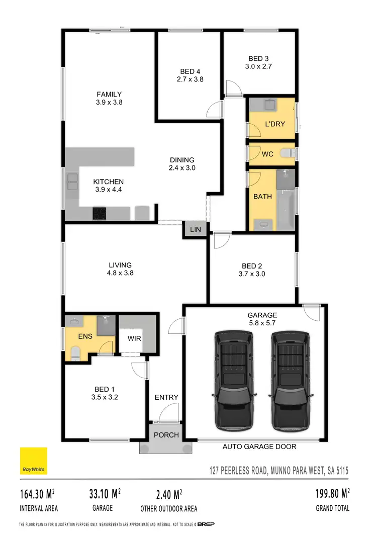 Floorplan of Homely house listing, 127 Peerless Road, Munno Para West SA 5115