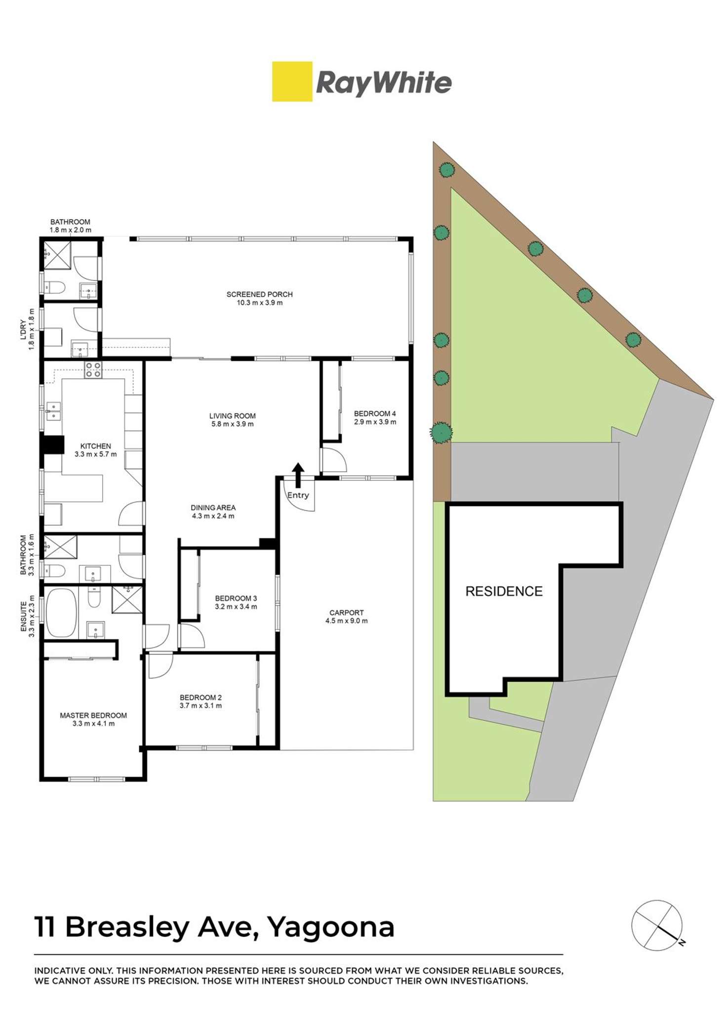 Floorplan of Homely house listing, 11 Breasley Avenue, Yagoona NSW 2199