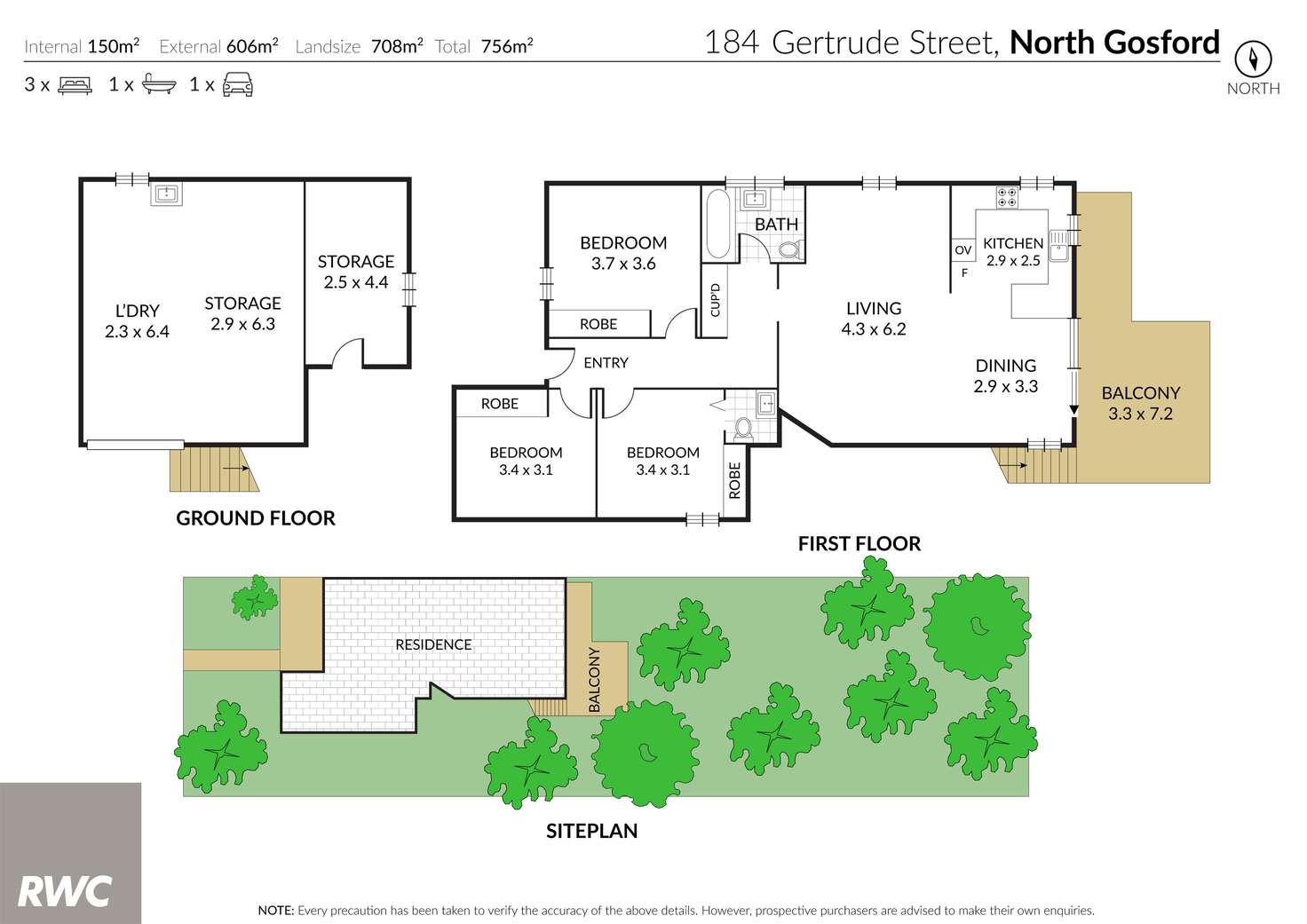 Floorplan of Homely house listing, 184 Gertrude Street, North Gosford NSW 2250