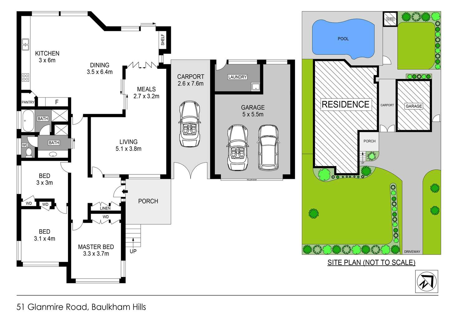 Floorplan of Homely house listing, 51 Glanmire Road, Baulkham Hills NSW 2153
