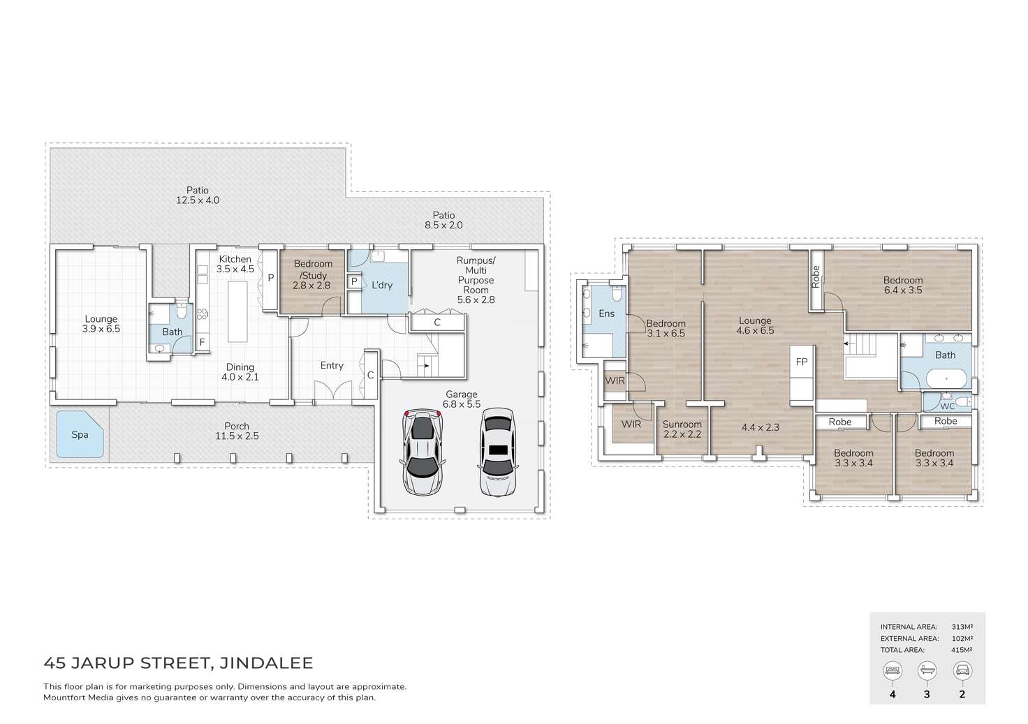 Floorplan of Homely house listing, 45 Jarup Street, Jindalee QLD 4074