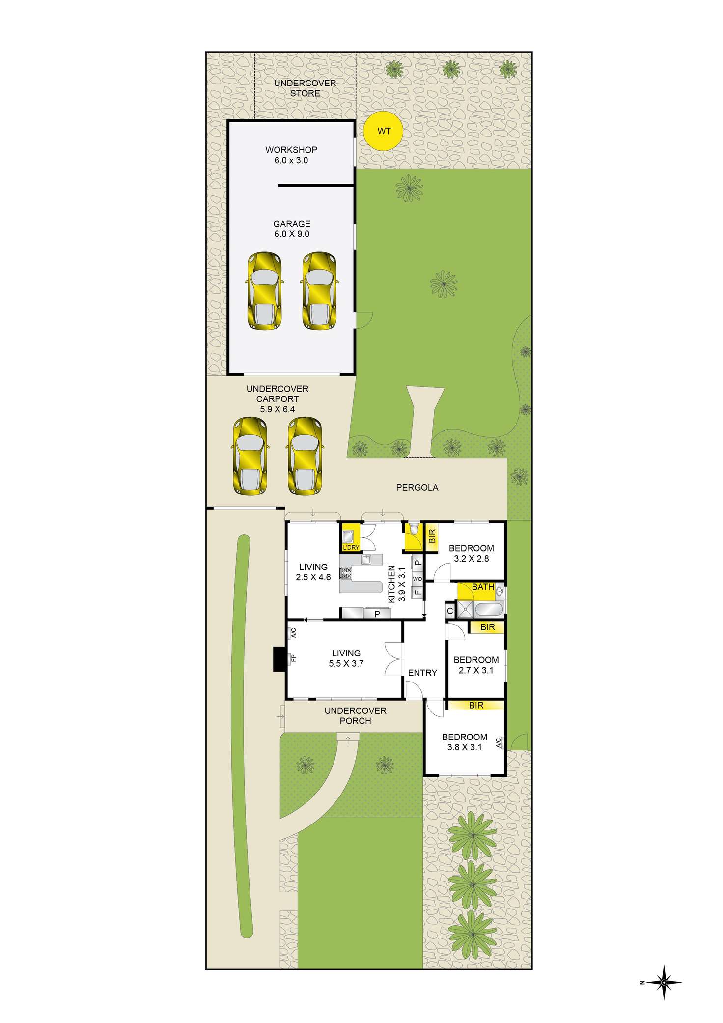 Floorplan of Homely house listing, 57 Brayshay Road, Newcomb VIC 3219