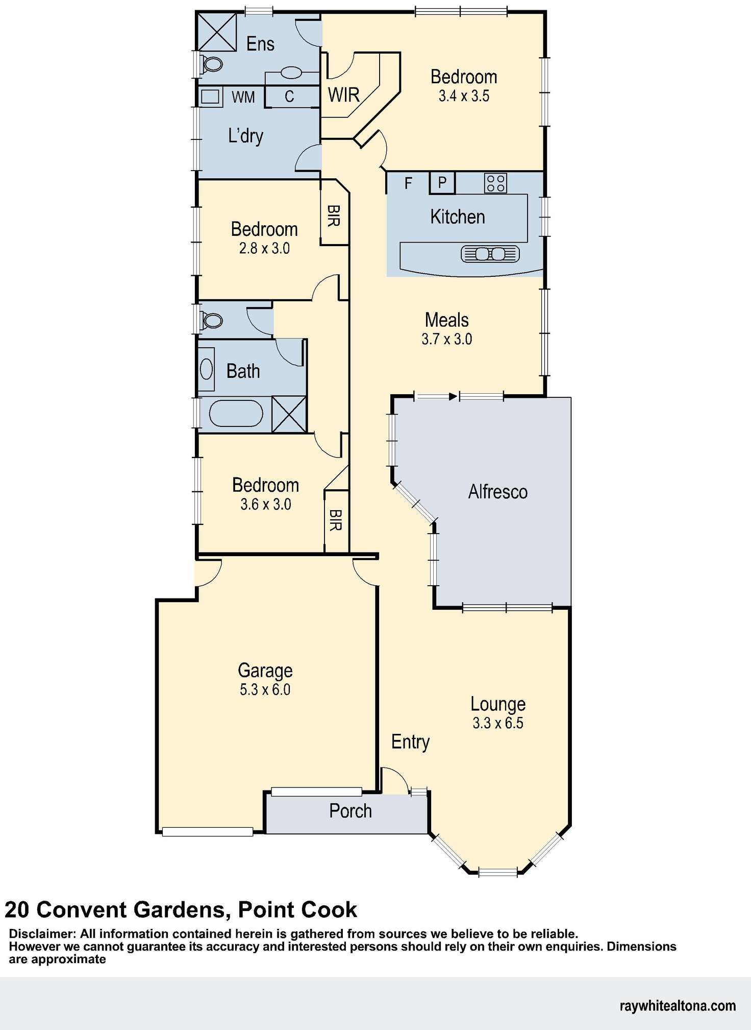Floorplan of Homely house listing, 20 Covent Gardens, Point Cook VIC 3030