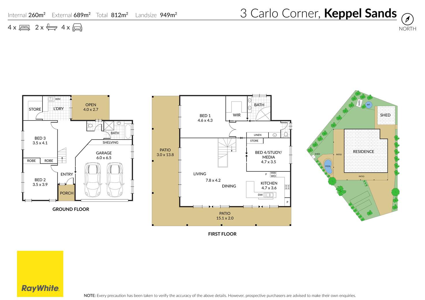 Floorplan of Homely house listing, 3 Carlo Corner, Keppel Sands QLD 4702