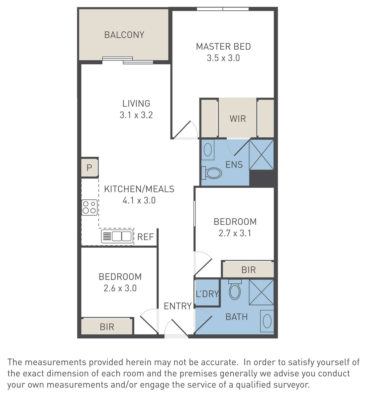 Floorplan of Homely apartment listing, 2003/8 Sutherland Street, Melbourne VIC 3000