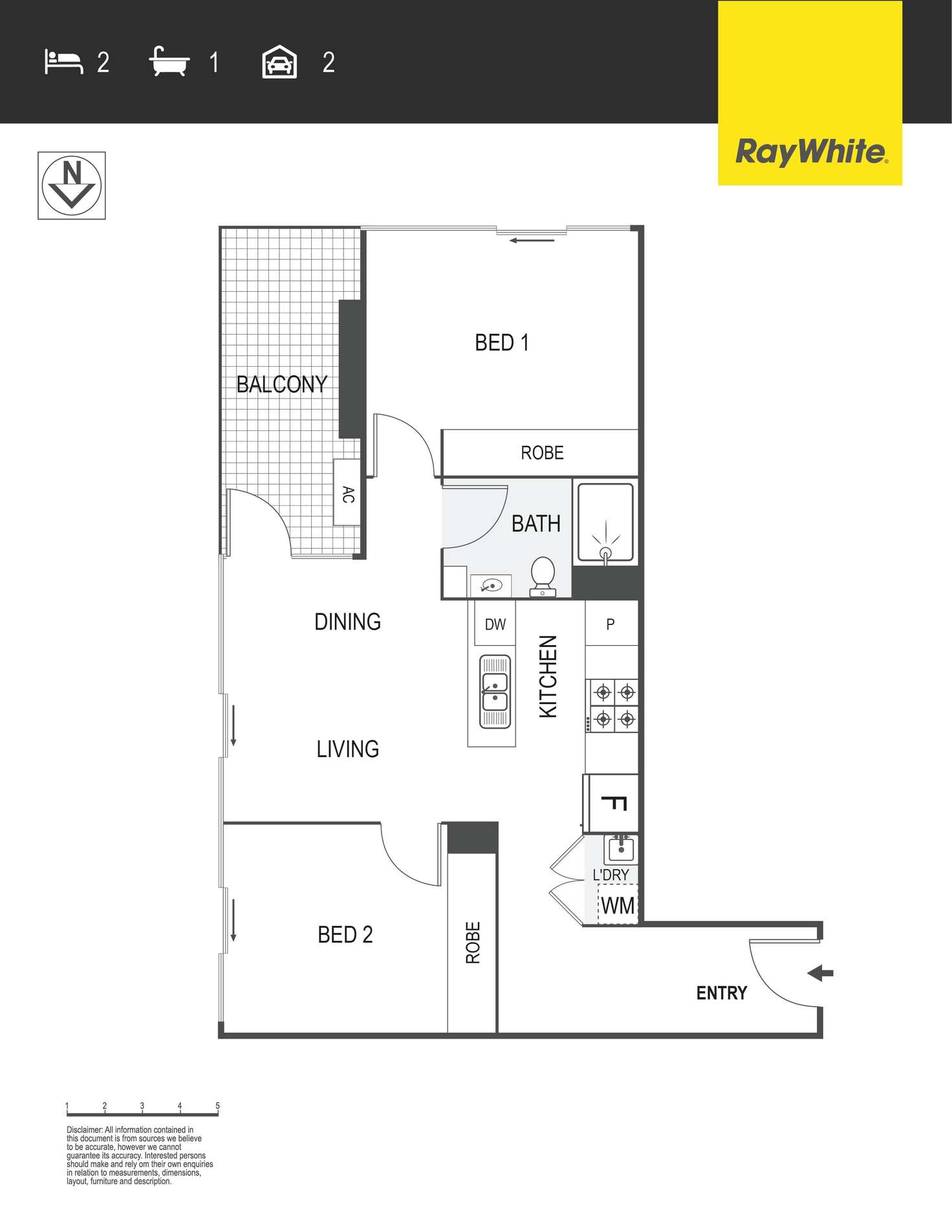 Floorplan of Homely apartment listing, 503/2 Grazier Lane, Belconnen ACT 2617