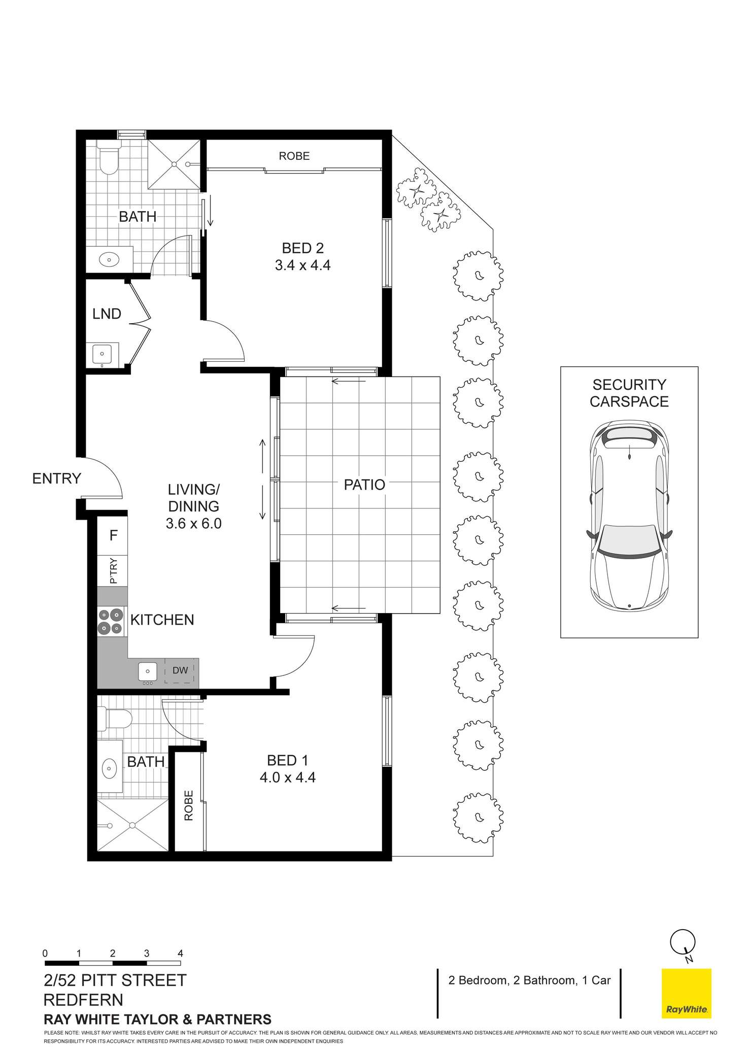 Floorplan of Homely apartment listing, 2/52 Pitt Street, Redfern NSW 2016