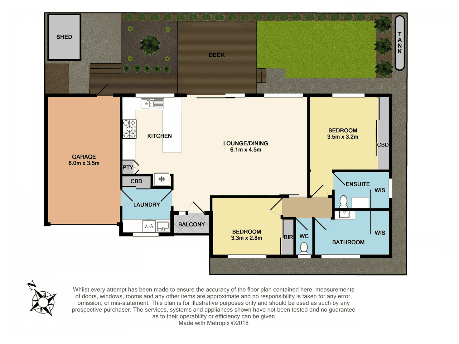 Floorplan of Homely unit listing, 3/6 Graham Avenue, Kilsyth VIC 3137
