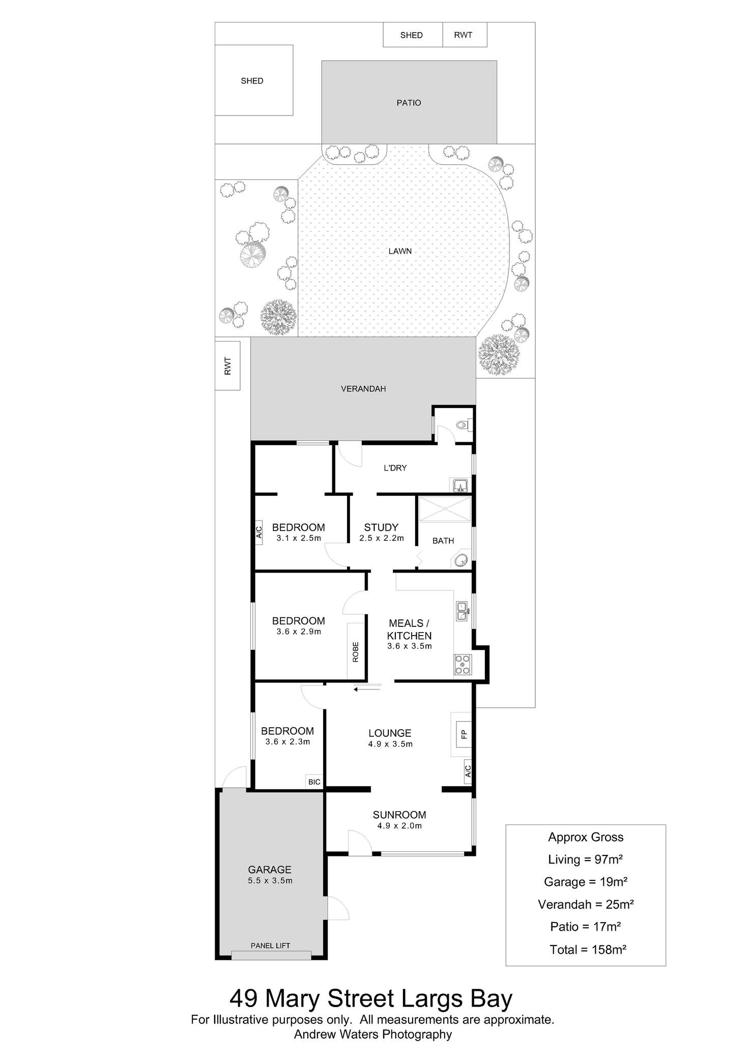 Floorplan of Homely house listing, 49 Mary Street, Largs Bay SA 5016