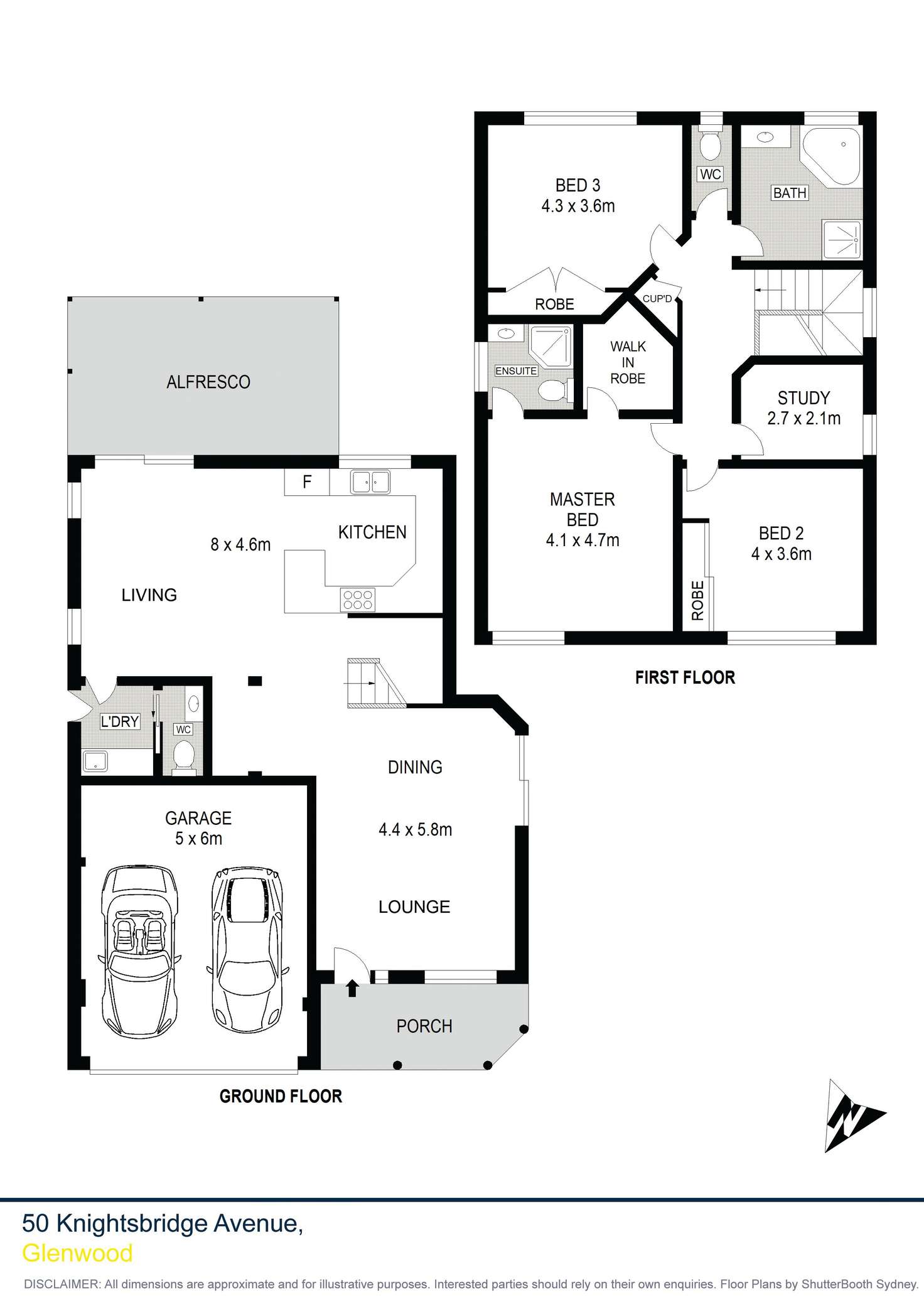 Floorplan of Homely house listing, 50 Knightsbridge Avenue, Glenwood NSW 2768