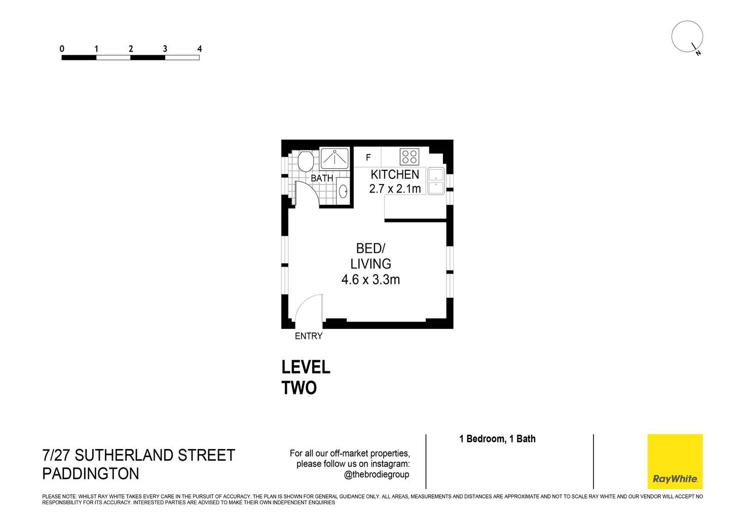 Floorplan of Homely apartment listing, 7/27 Sutherland Street, Paddington NSW 2021