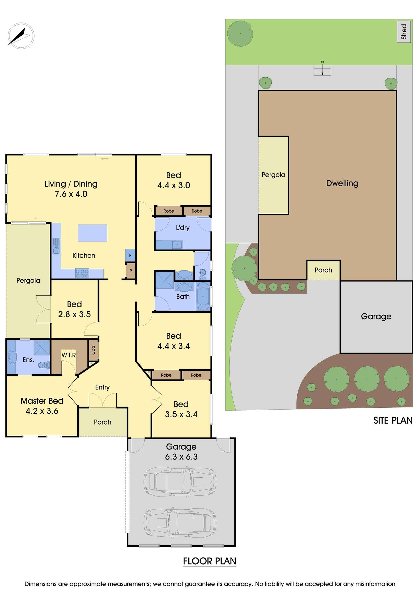 Floorplan of Homely house listing, 6 Melington Drive, Lyndhurst VIC 3975
