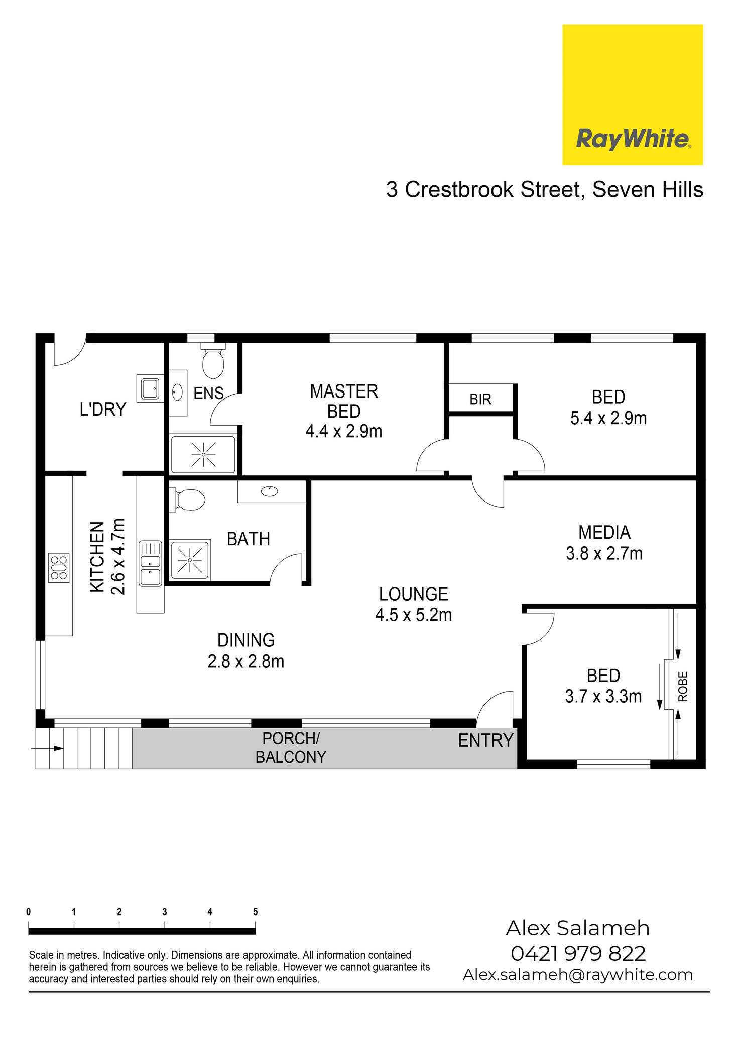 Floorplan of Homely house listing, 3 Crestbrook Street, Seven Hills NSW 2147