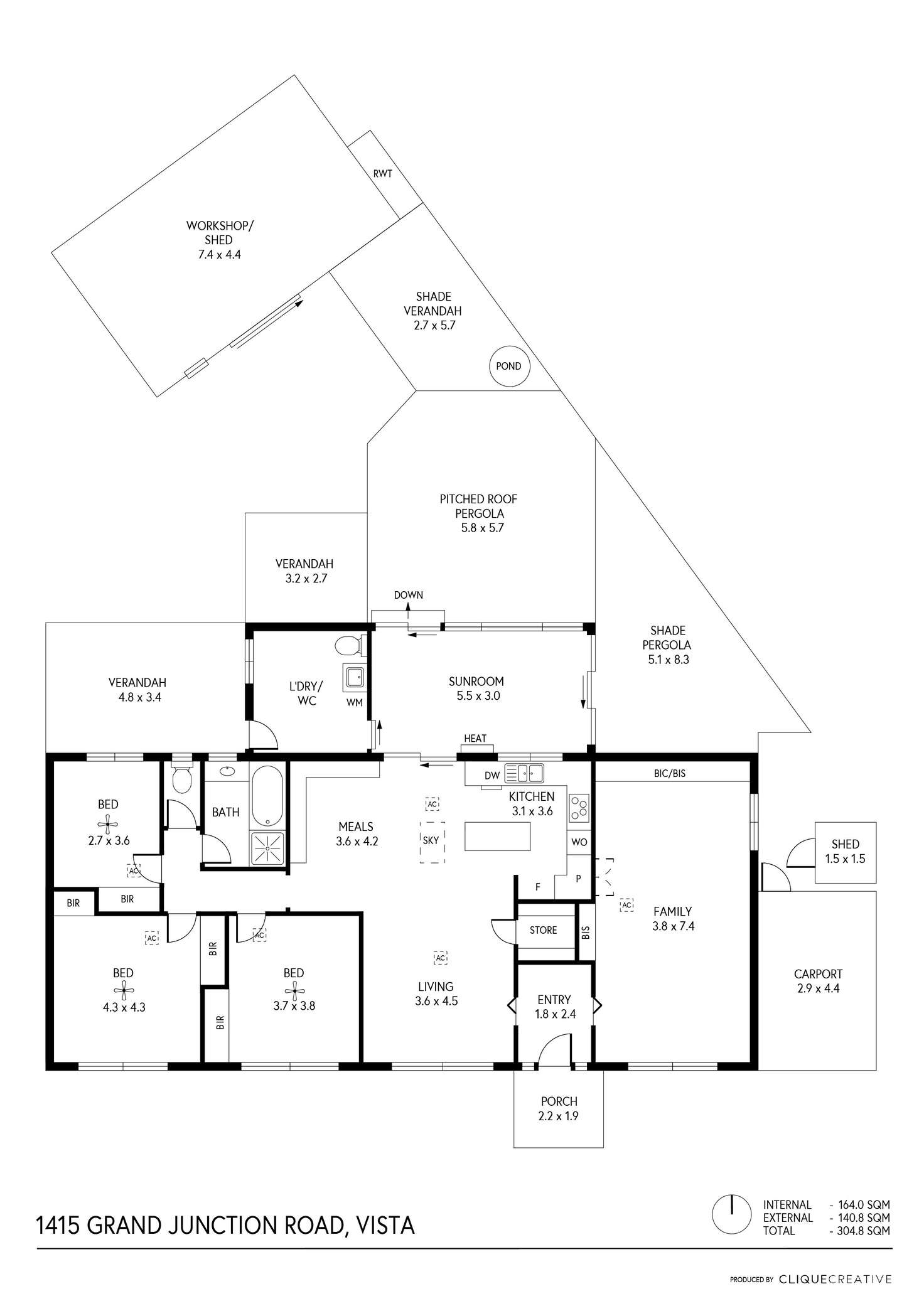 Floorplan of Homely house listing, 1415 Grand Junction Road, Vista SA 5091