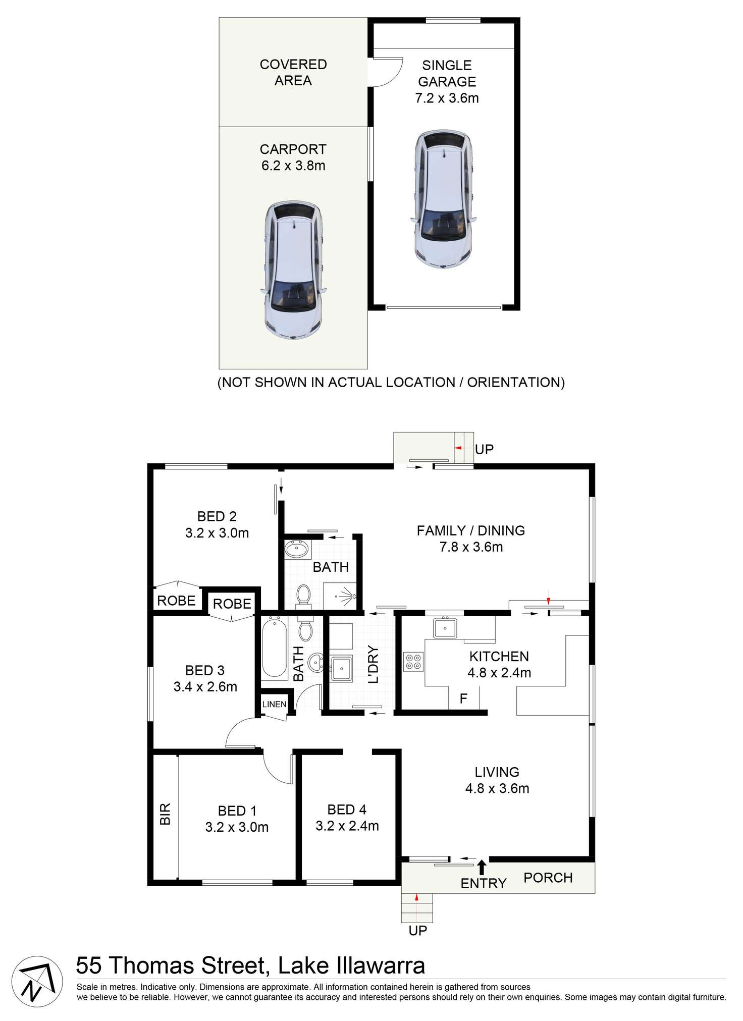 Floorplan of Homely house listing, 55 Thomas Street, Lake Illawarra NSW 2528