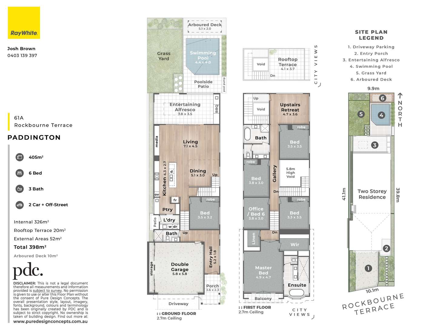 Floorplan of Homely house listing, 61A Rockbourne Terrace, Paddington QLD 4064