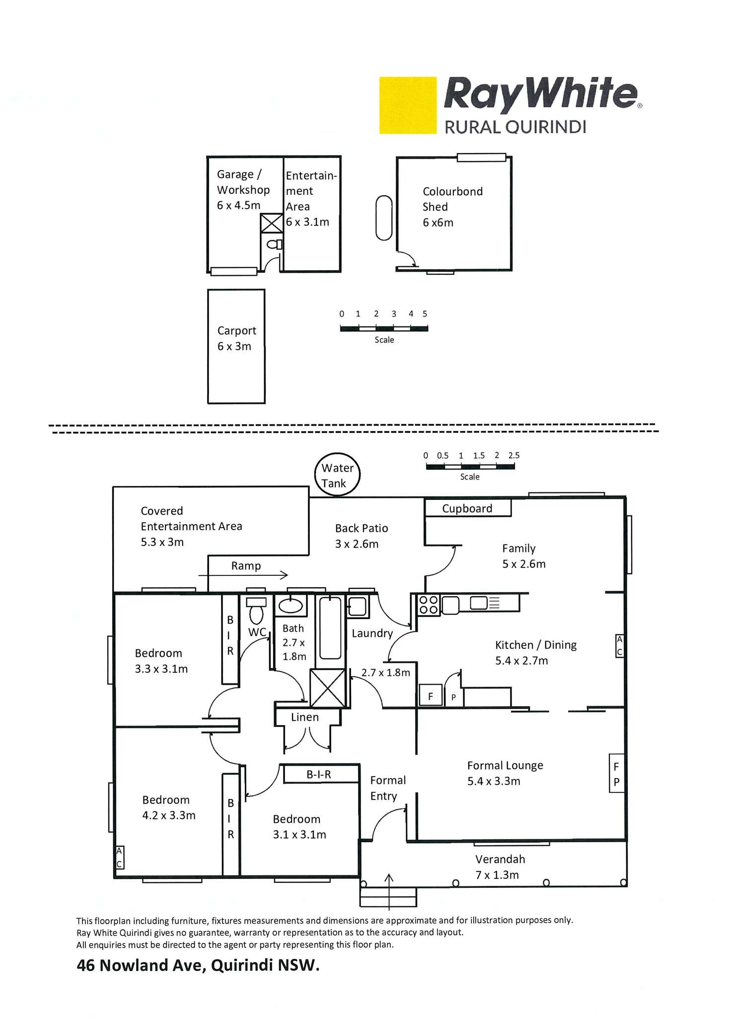 Floorplan of Homely house listing, 46 Nowland Avenue, Quirindi NSW 2343