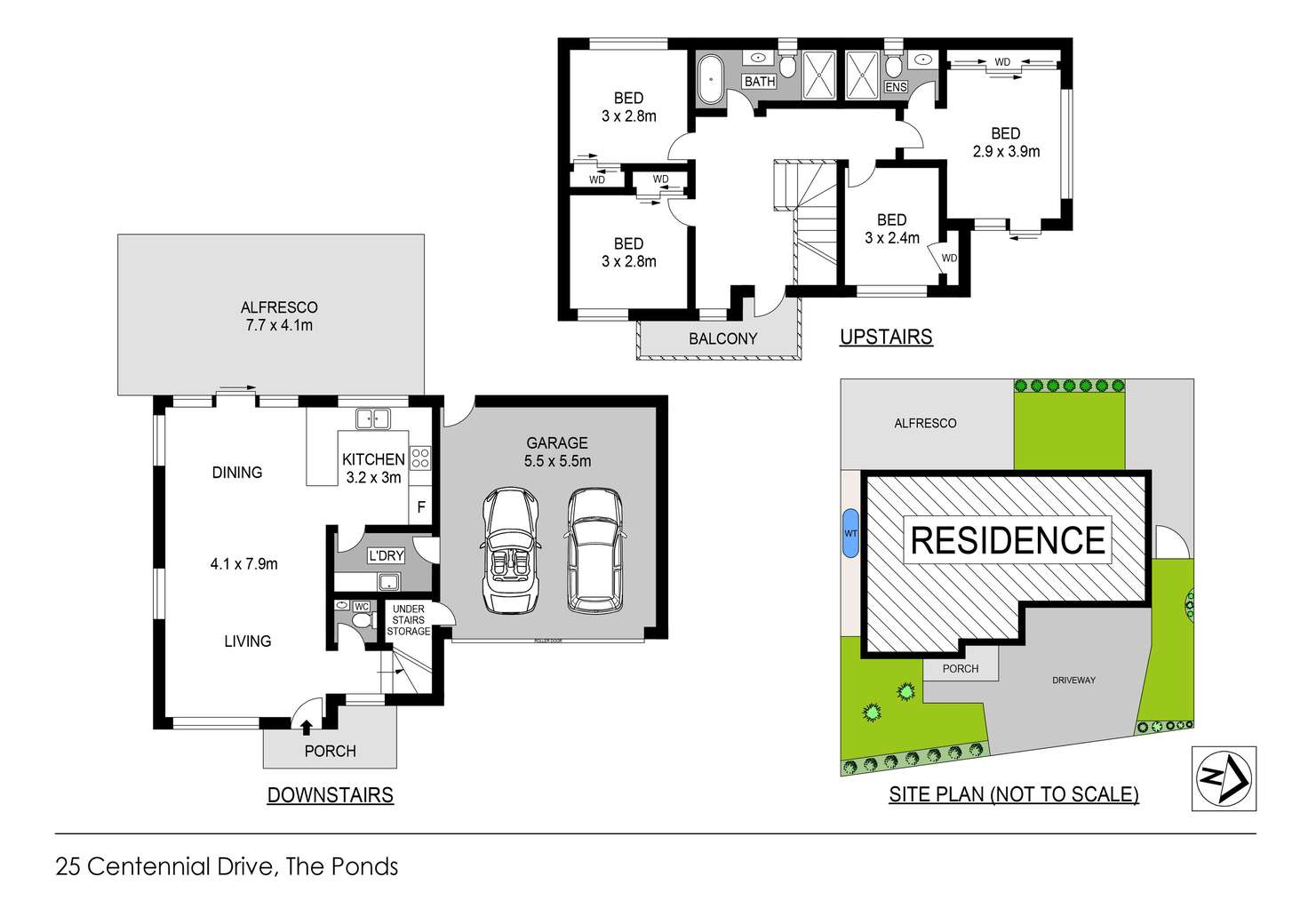 Floorplan of Homely house listing, 25 Centennial Drive, The Ponds NSW 2769