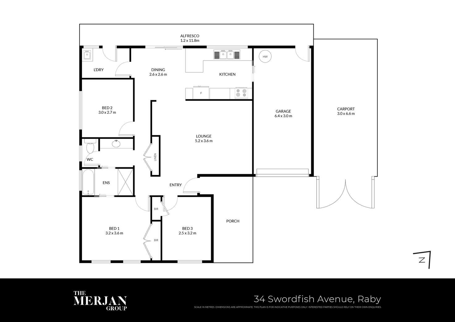 Floorplan of Homely house listing, 34 Swordfish Avenue, Raby NSW 2566