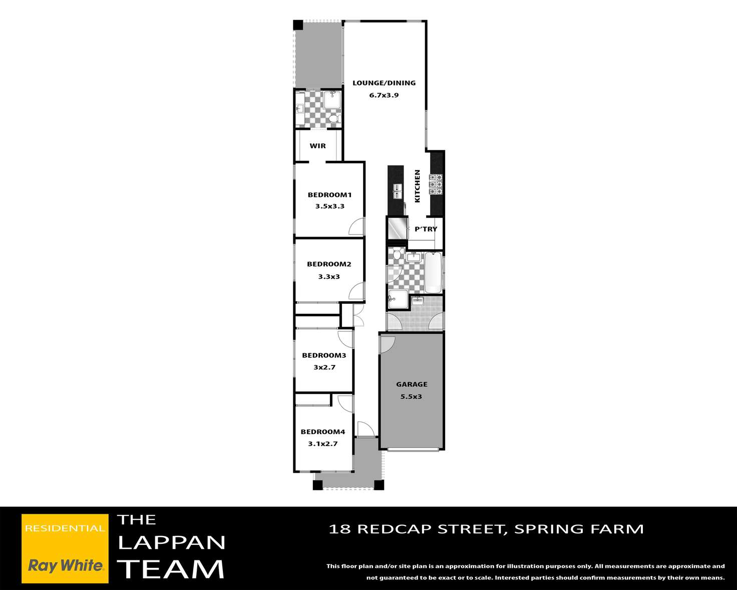 Floorplan of Homely house listing, 18 Redcap Street, Spring Farm NSW 2570