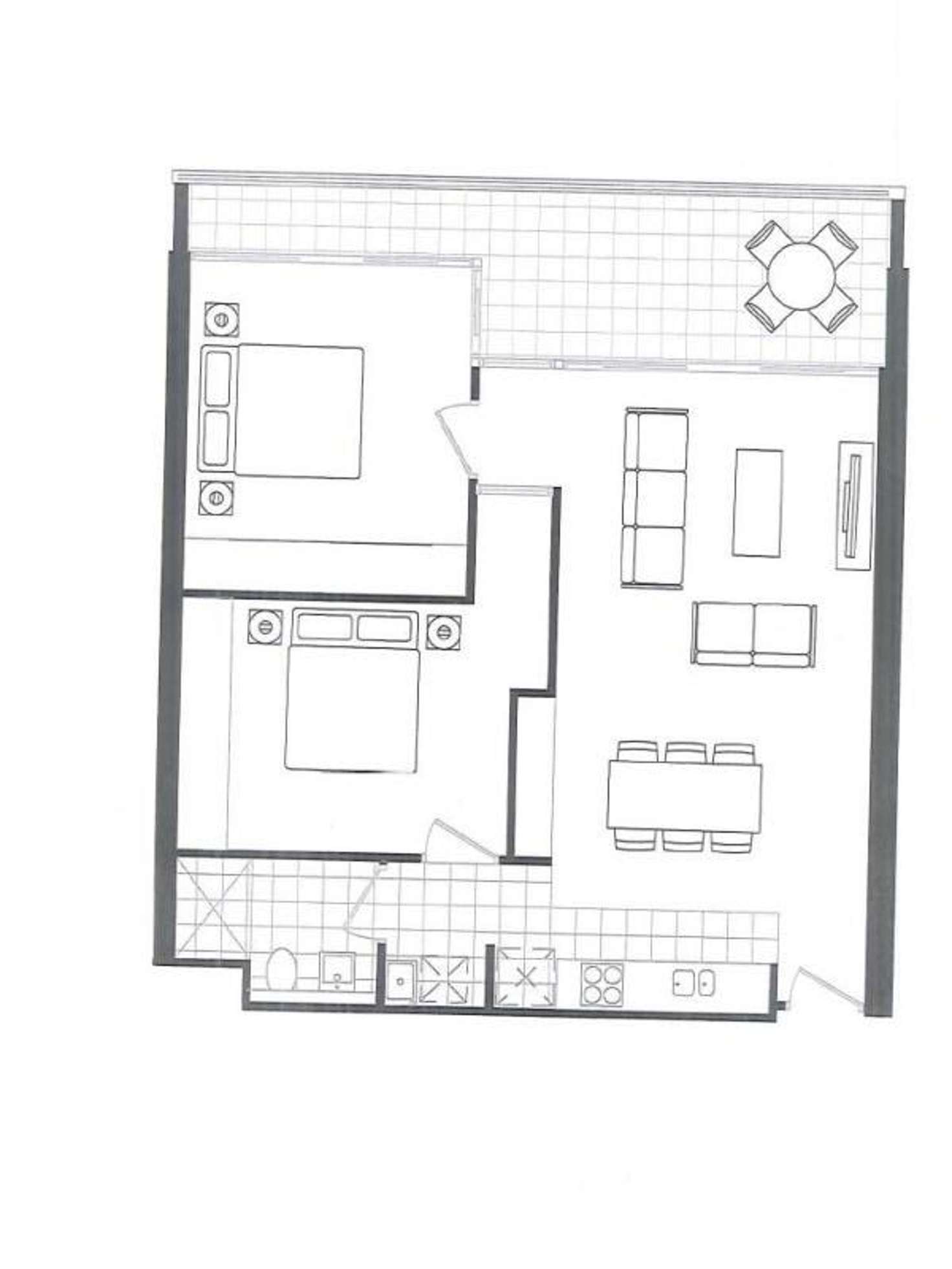 Floorplan of Homely apartment listing, 422/5 O'Dea Avenue, Zetland NSW 2017