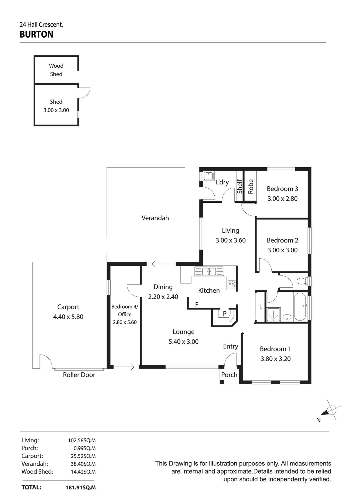 Floorplan of Homely house listing, 24 Hall Crescent, Burton SA 5110