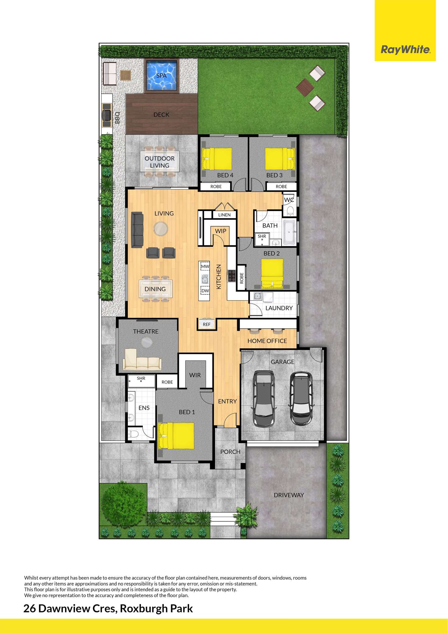Floorplan of Homely house listing, 26 Dawnview Crescent, Roxburgh Park VIC 3064