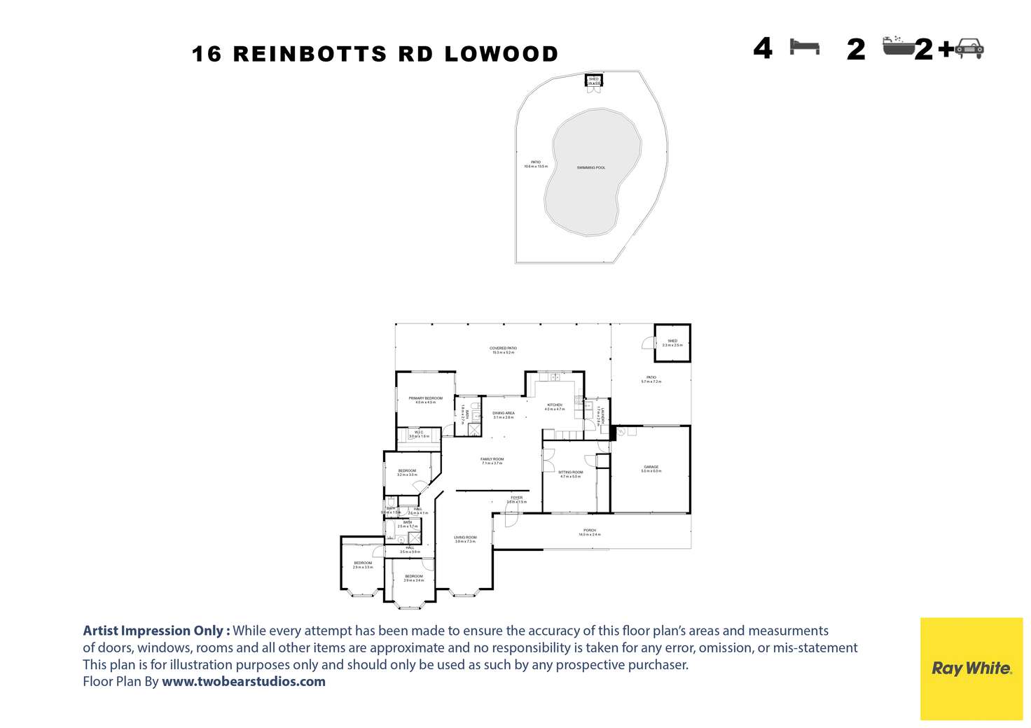 Floorplan of Homely house listing, 16 Reinbotts Road, Lowood QLD 4311