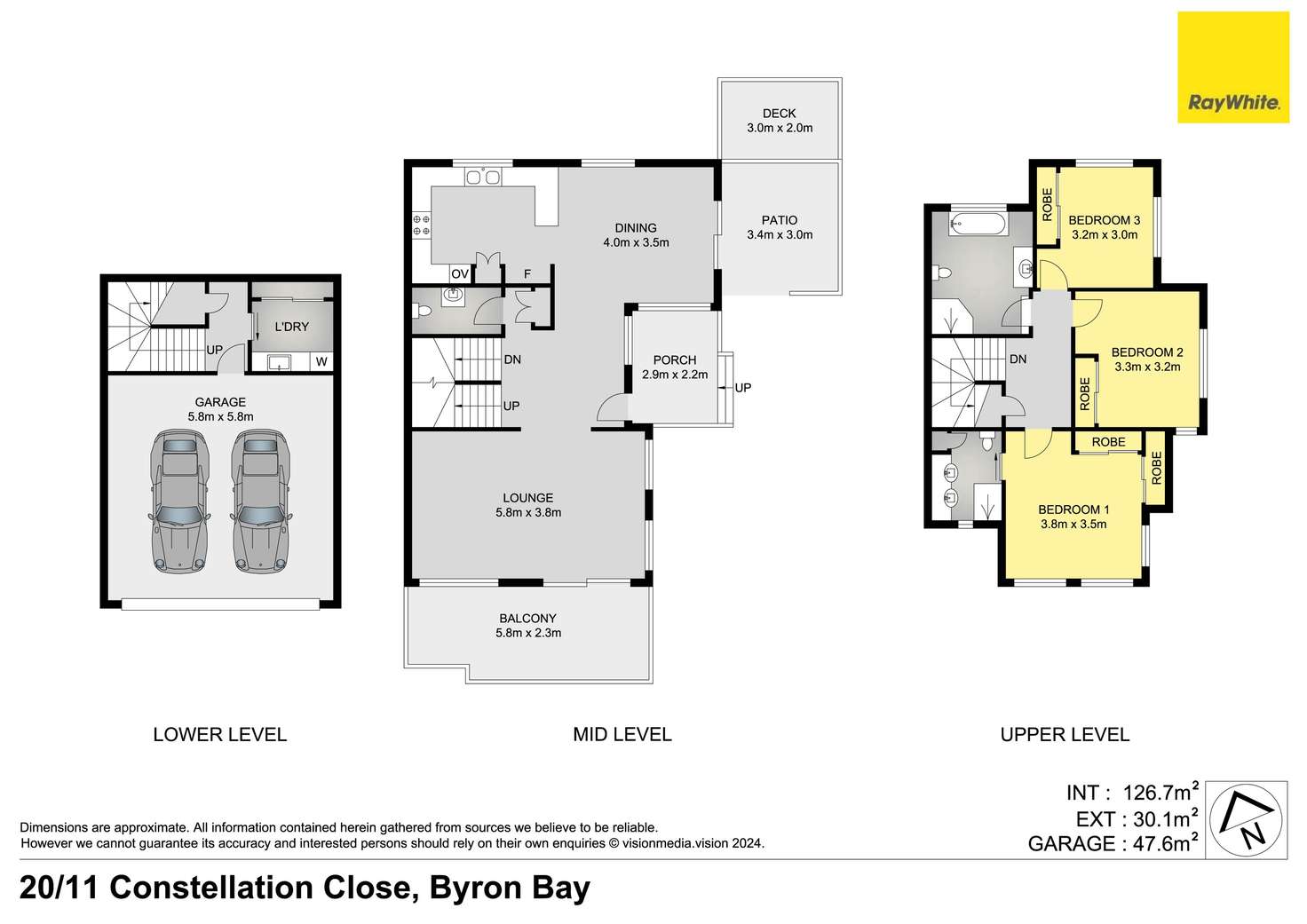 Floorplan of Homely townhouse listing, 20/11 Constellation Close, Byron Bay NSW 2481