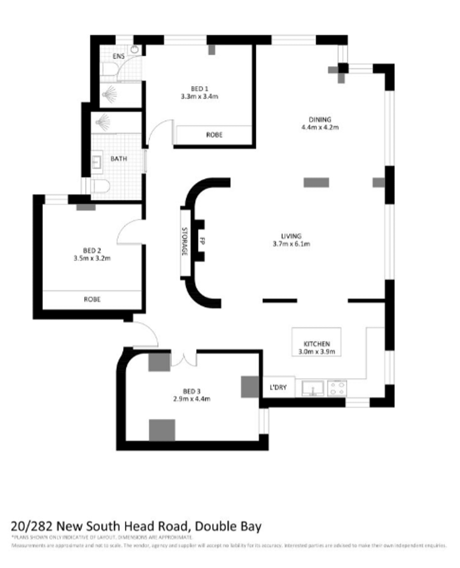 Floorplan of Homely apartment listing, 20/282 New South Head Road, Double Bay NSW 2028