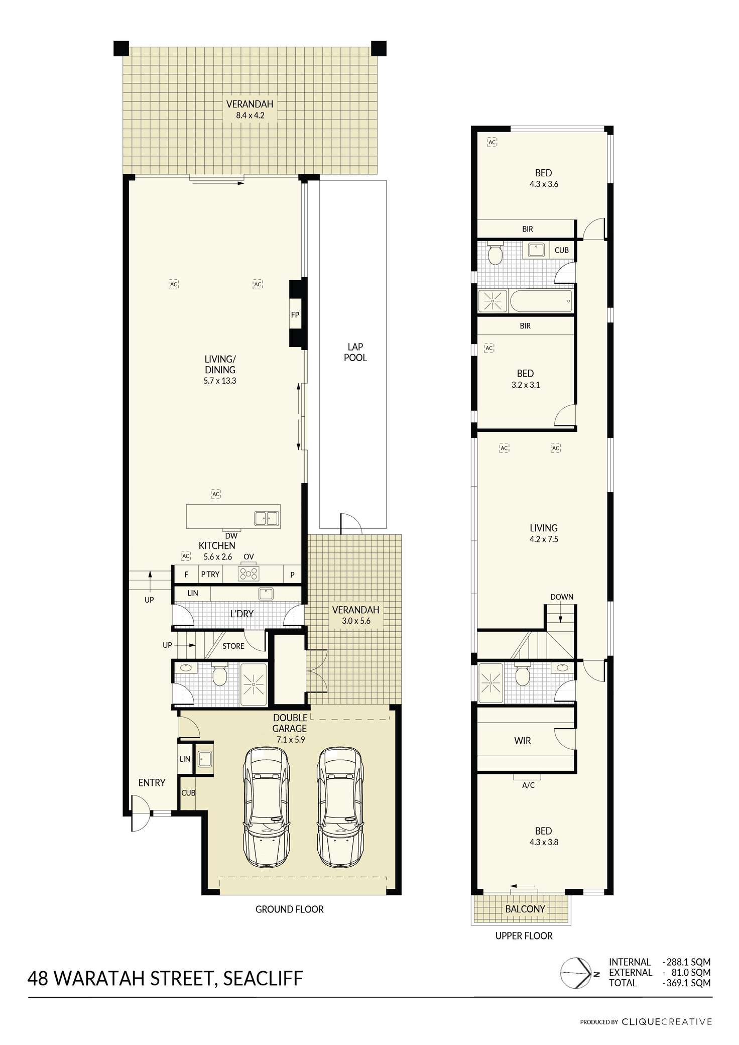 Floorplan of Homely house listing, 48 Waratah Street, Seacliff SA 5049