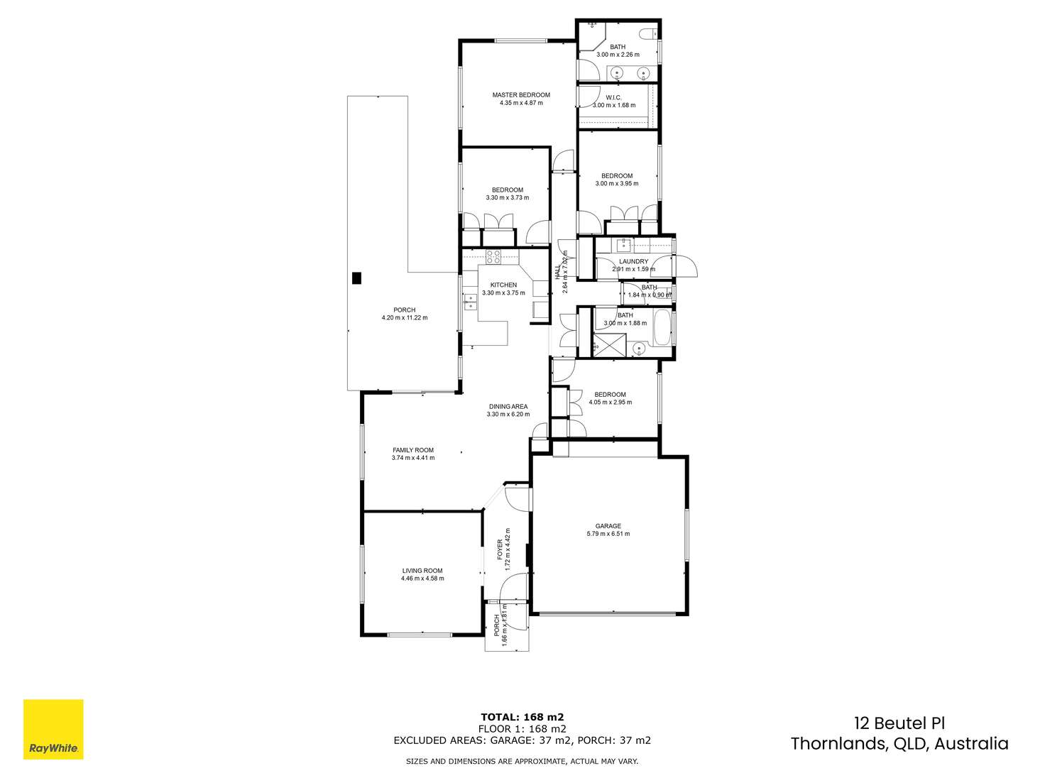 Floorplan of Homely house listing, 12 Beutel Place, Thornlands QLD 4164