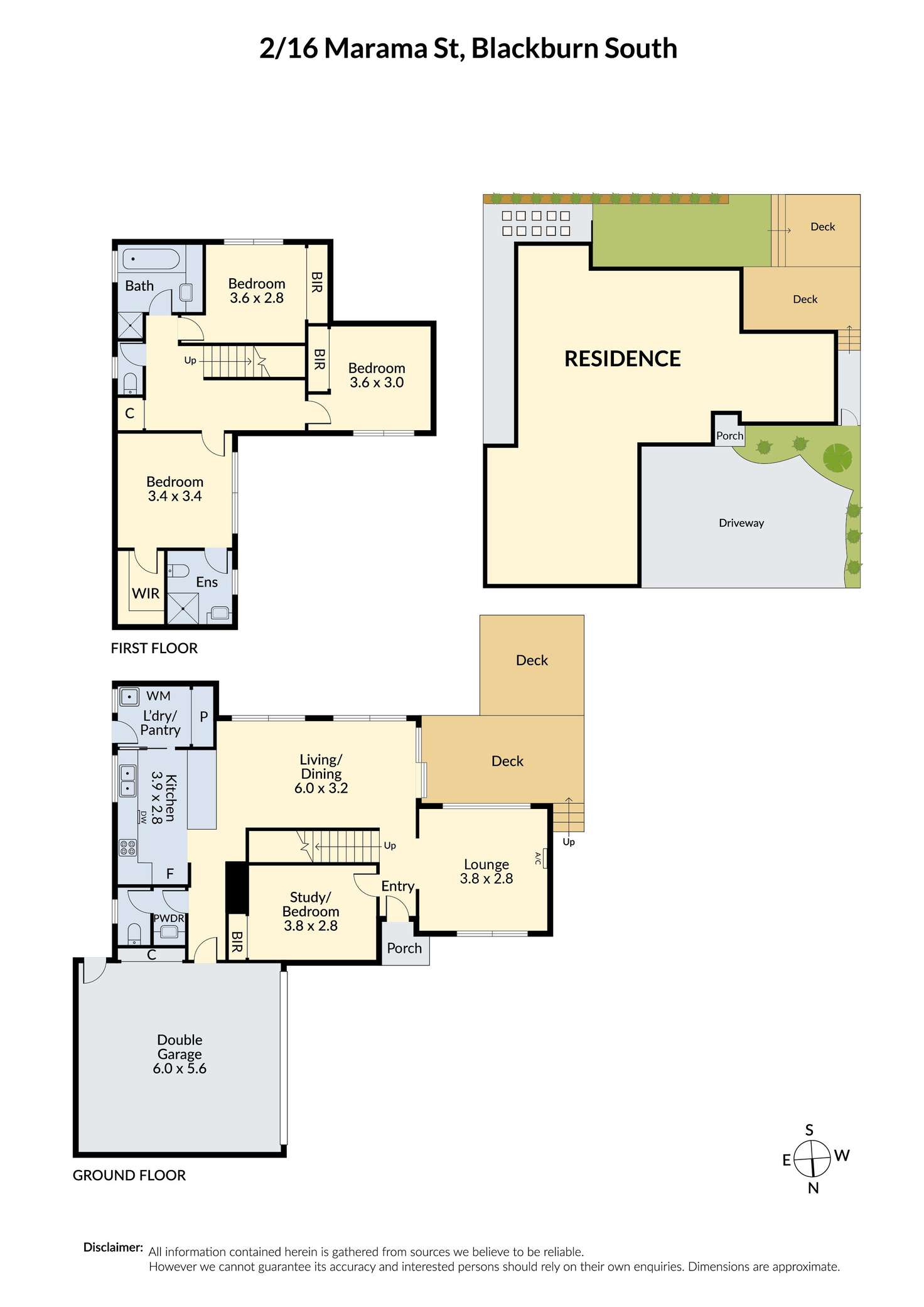 Floorplan of Homely townhouse listing, 2/16 Marama Street, Blackburn South VIC 3130