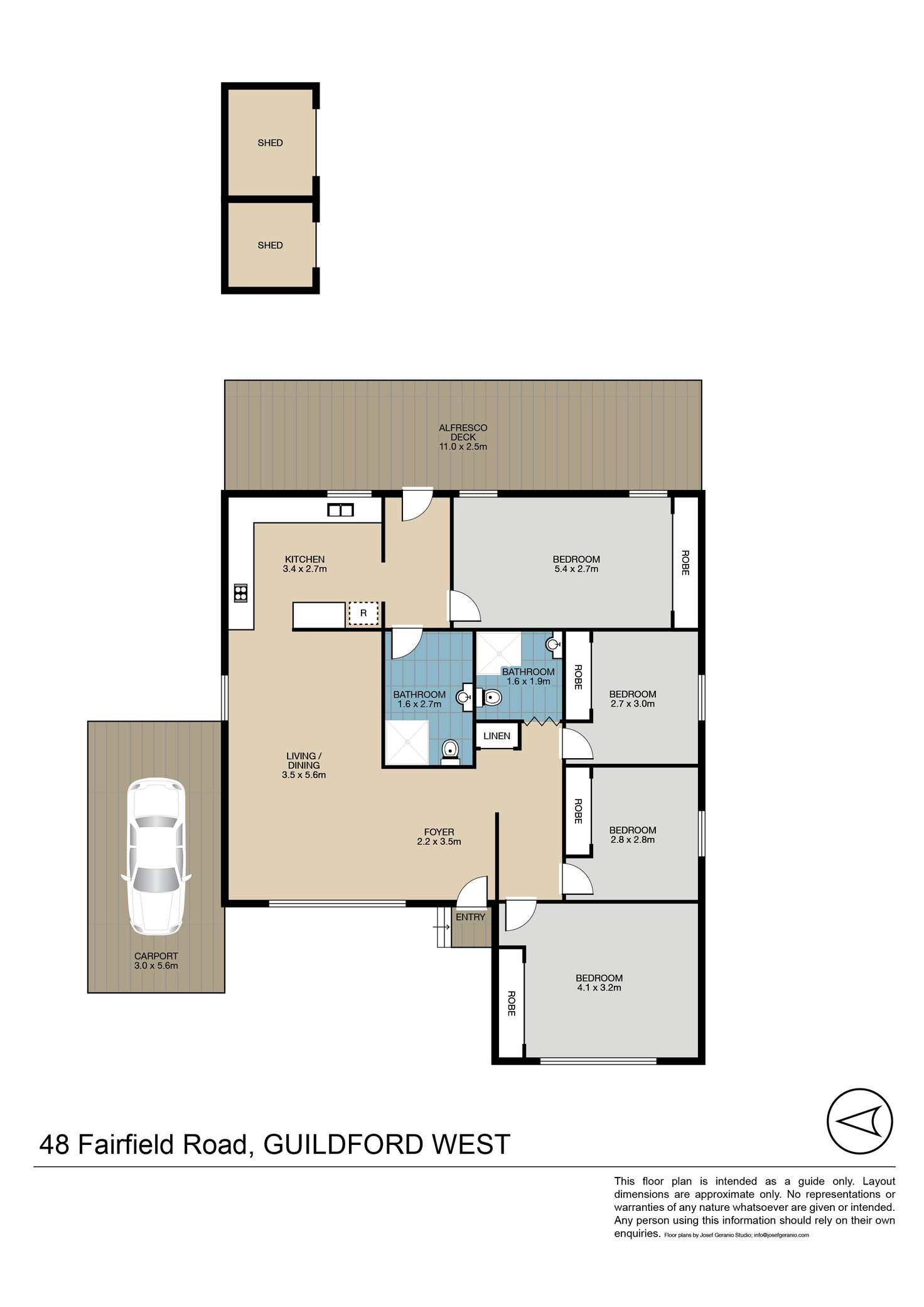 Floorplan of Homely house listing, 48 Fairfield Road, Guildford NSW 2161