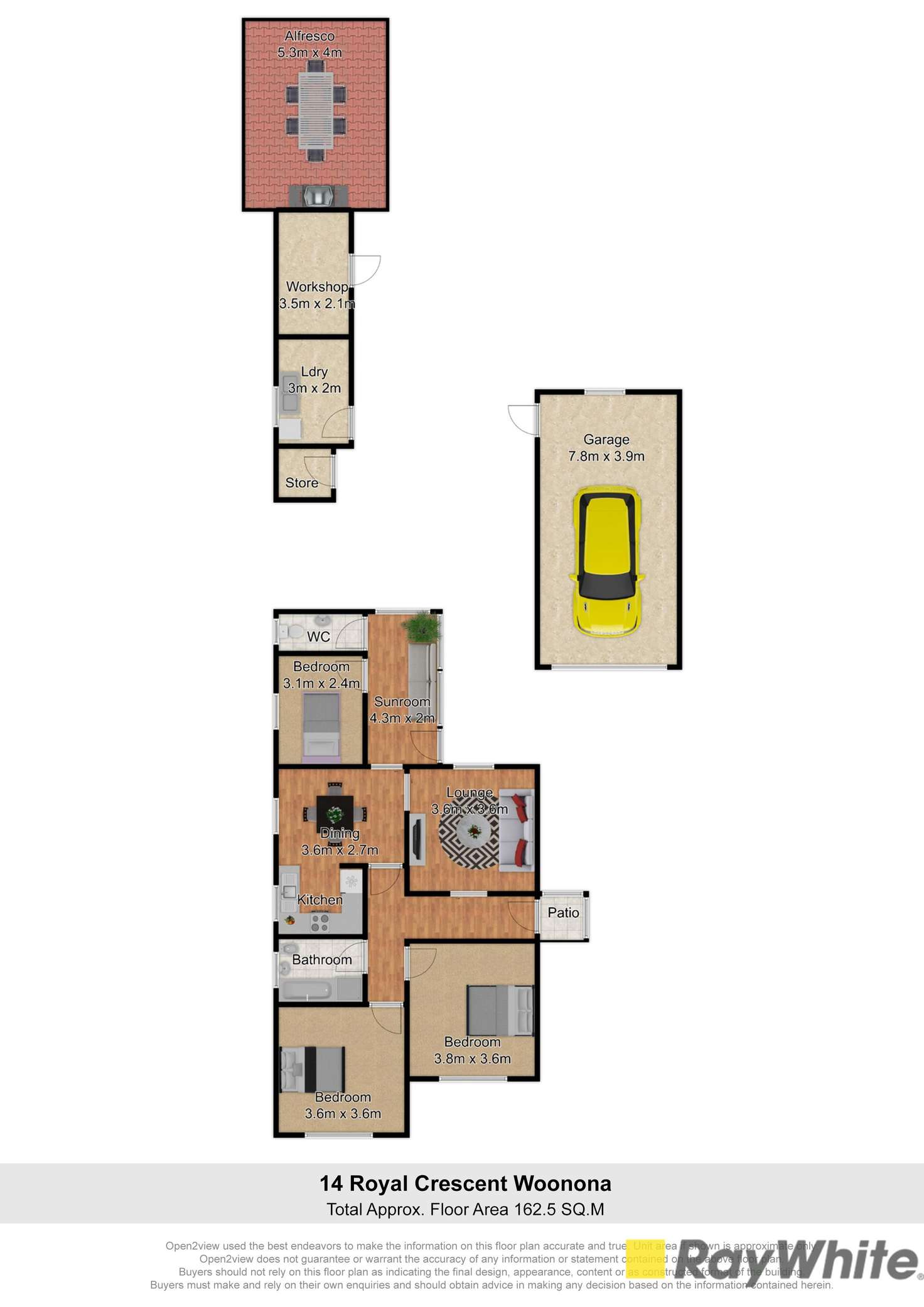 Floorplan of Homely house listing, 14 Royal Crescent, Woonona NSW 2517