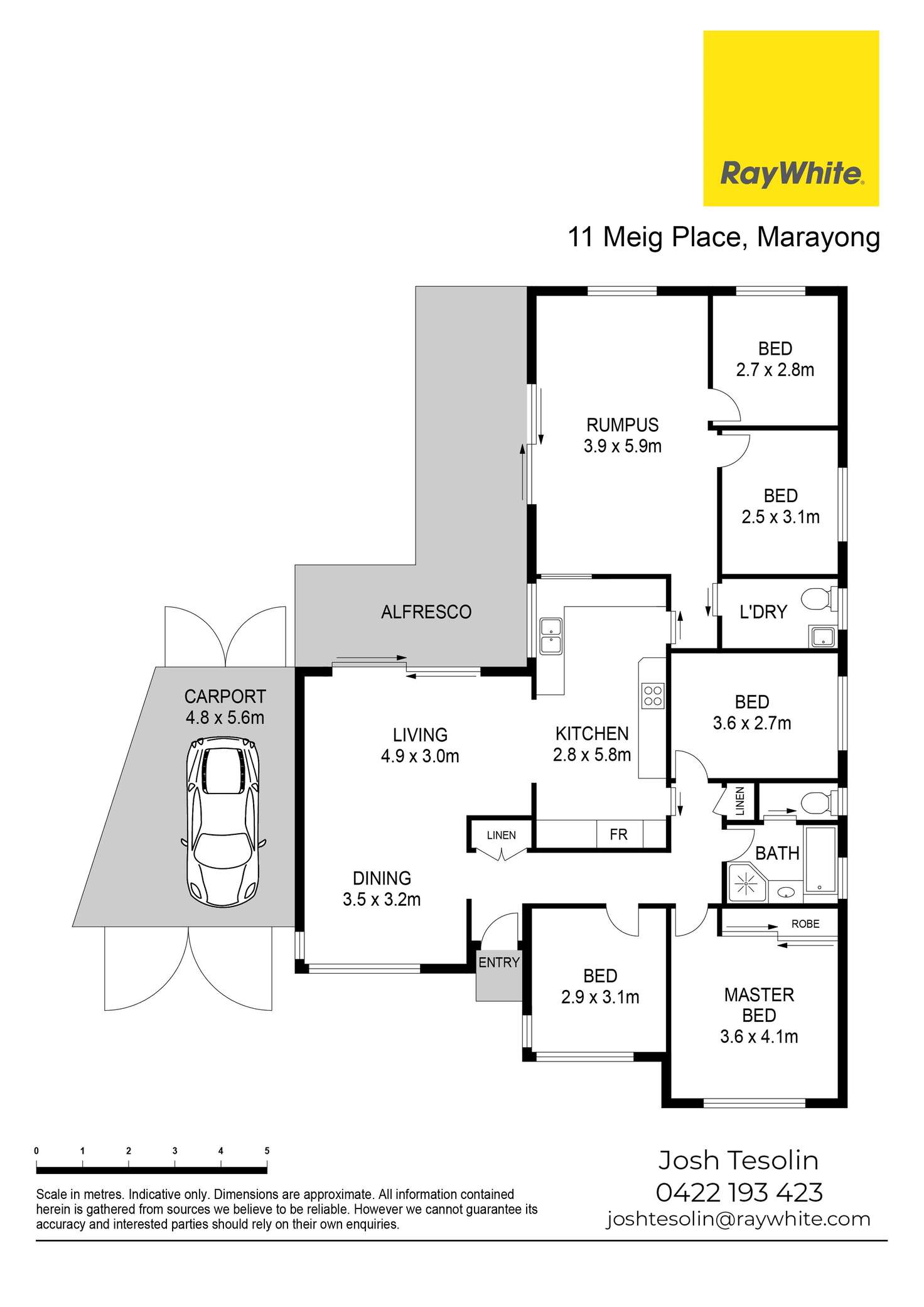 Floorplan of Homely house listing, 11 Meig Place, Marayong NSW 2148