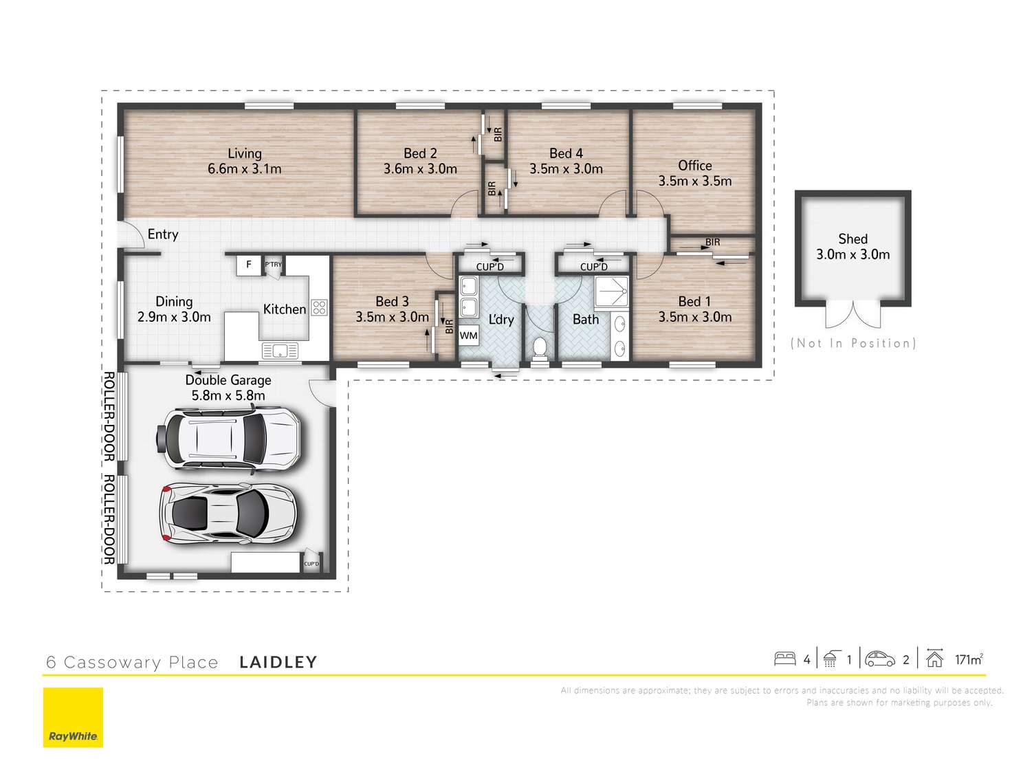 Floorplan of Homely house listing, 6 Cassowary Place, Laidley QLD 4341