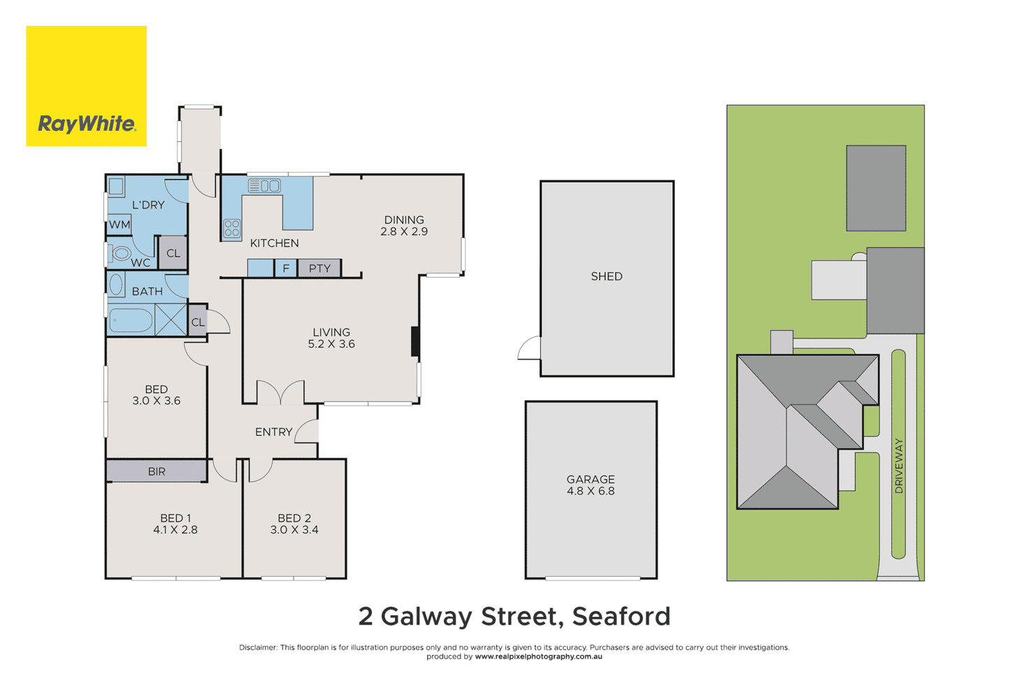 Floorplan of Homely house listing, 2 Galway Street, Seaford VIC 3198