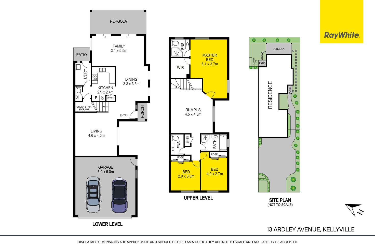 Floorplan of Homely semiDetached listing, 13 Ardley Avenue, Kellyville NSW 2155