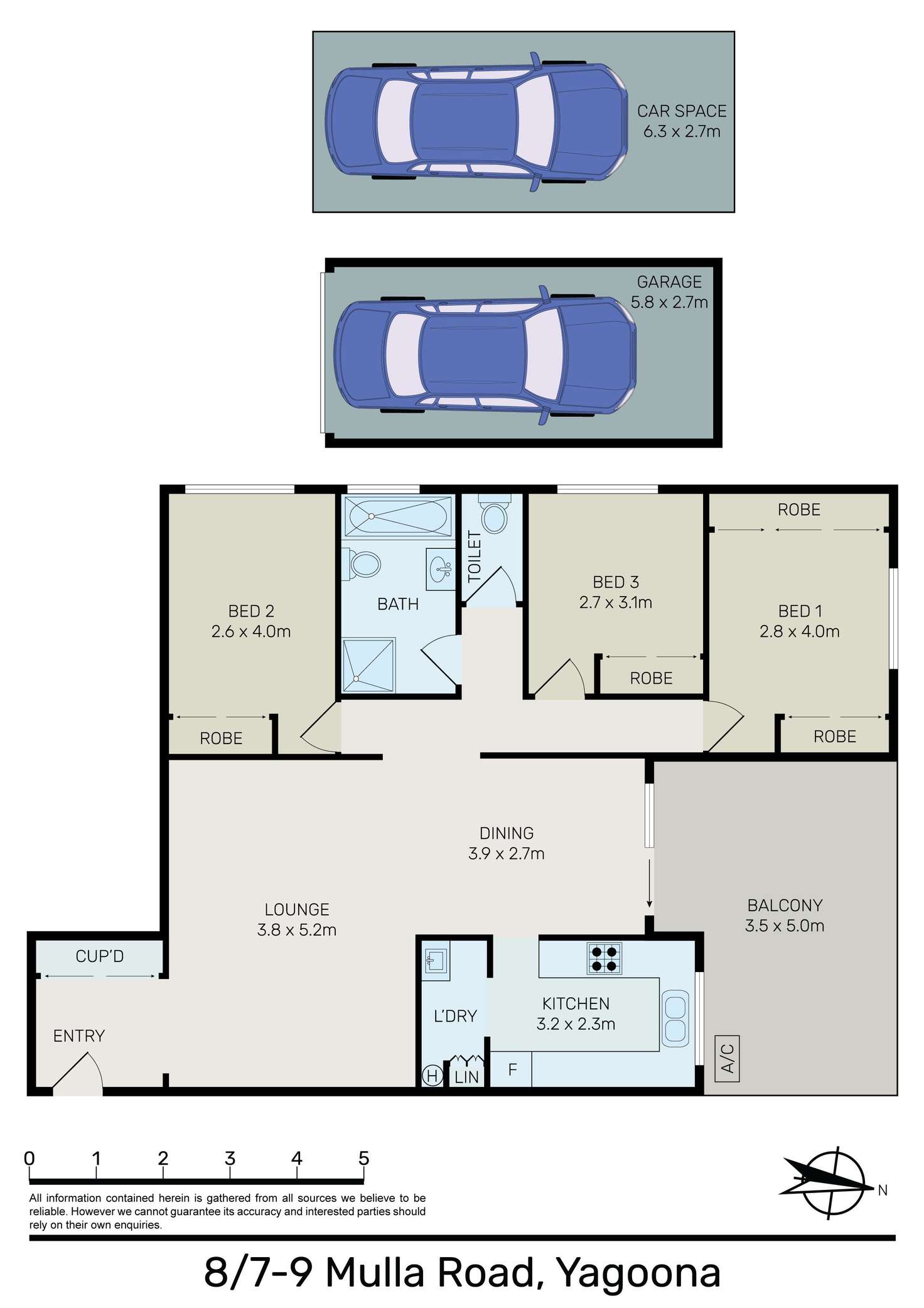 Floorplan of Homely unit listing, 8/7-9 Mulla Road, Yagoona NSW 2199