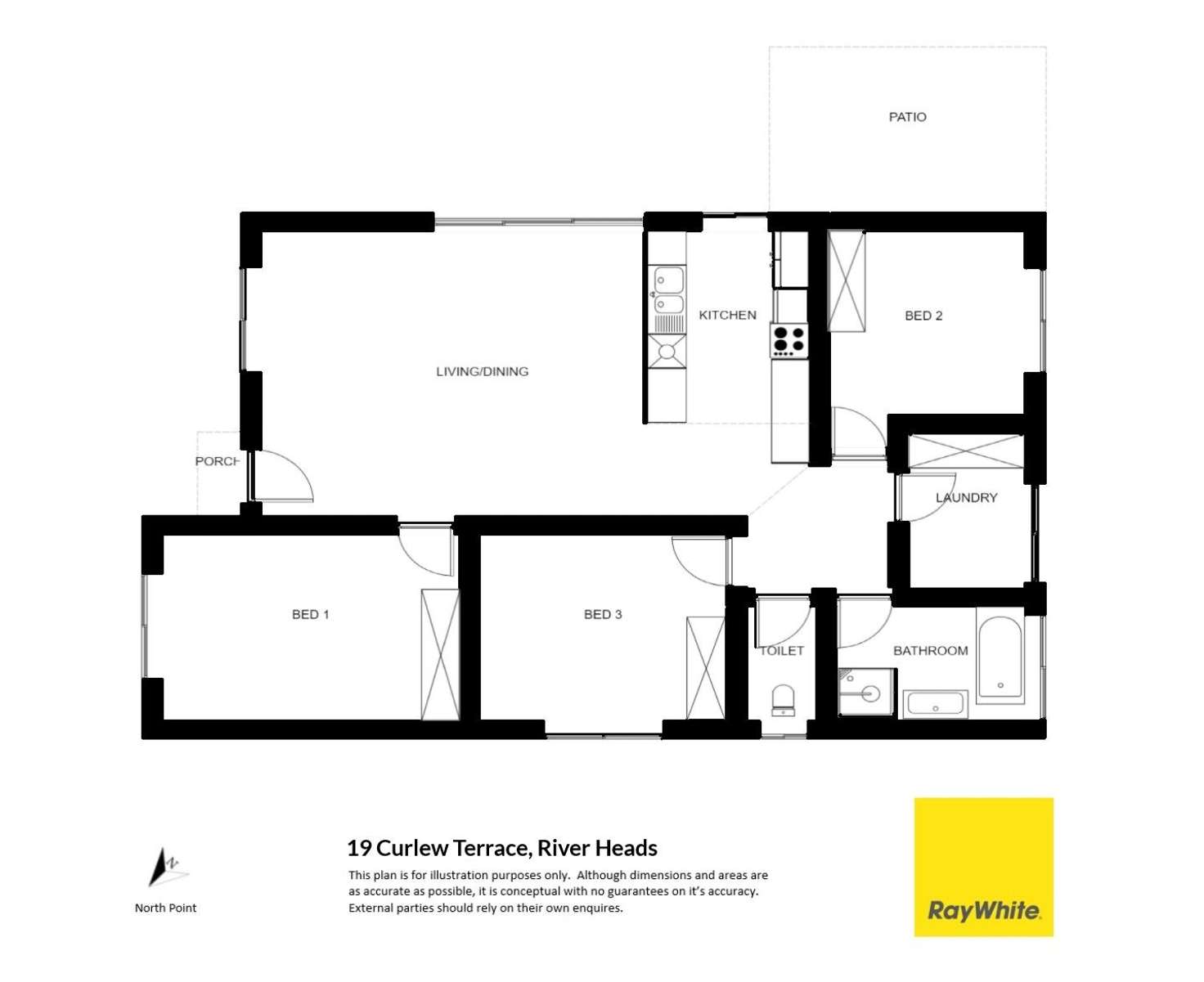 Floorplan of Homely house listing, 19 Curlew Terrace, River Heads QLD 4655