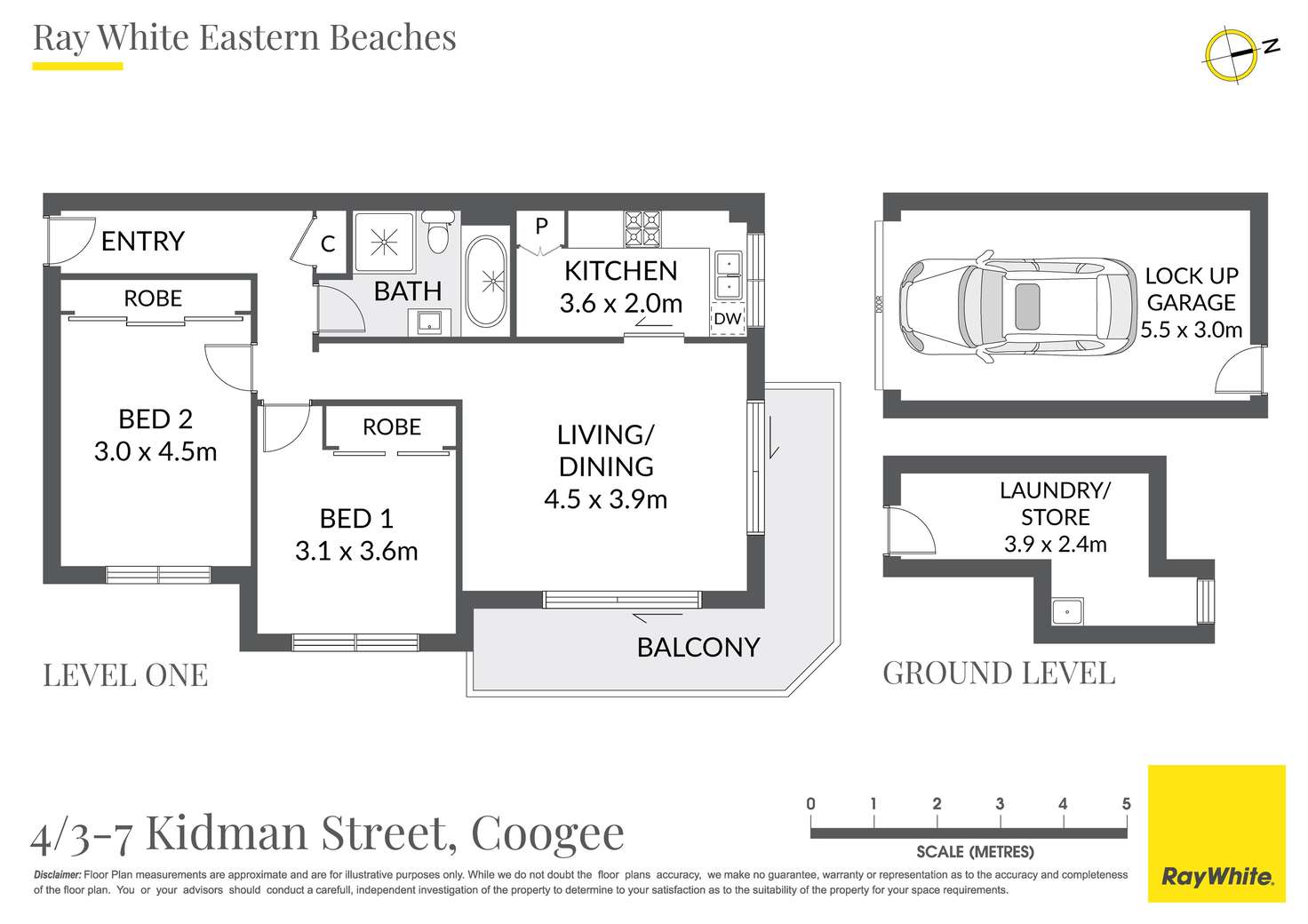 Floorplan of Homely apartment listing, 4/3-7 Kidman Street, Coogee NSW 2034