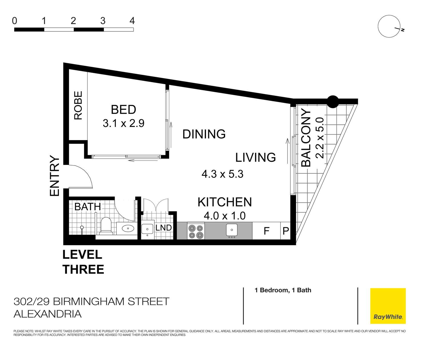 Floorplan of Homely apartment listing, 302/29-33 Birmingham Street, Alexandria NSW 2015